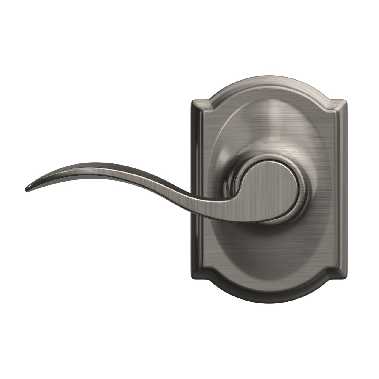 Accent Lever Hall & Closet Lock with Camelot Trim