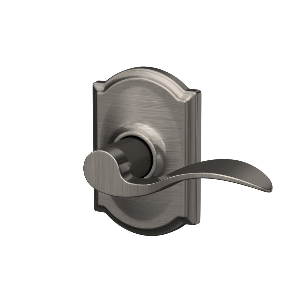 Accent Lever Hall & Closet Lock with Camelot Trim