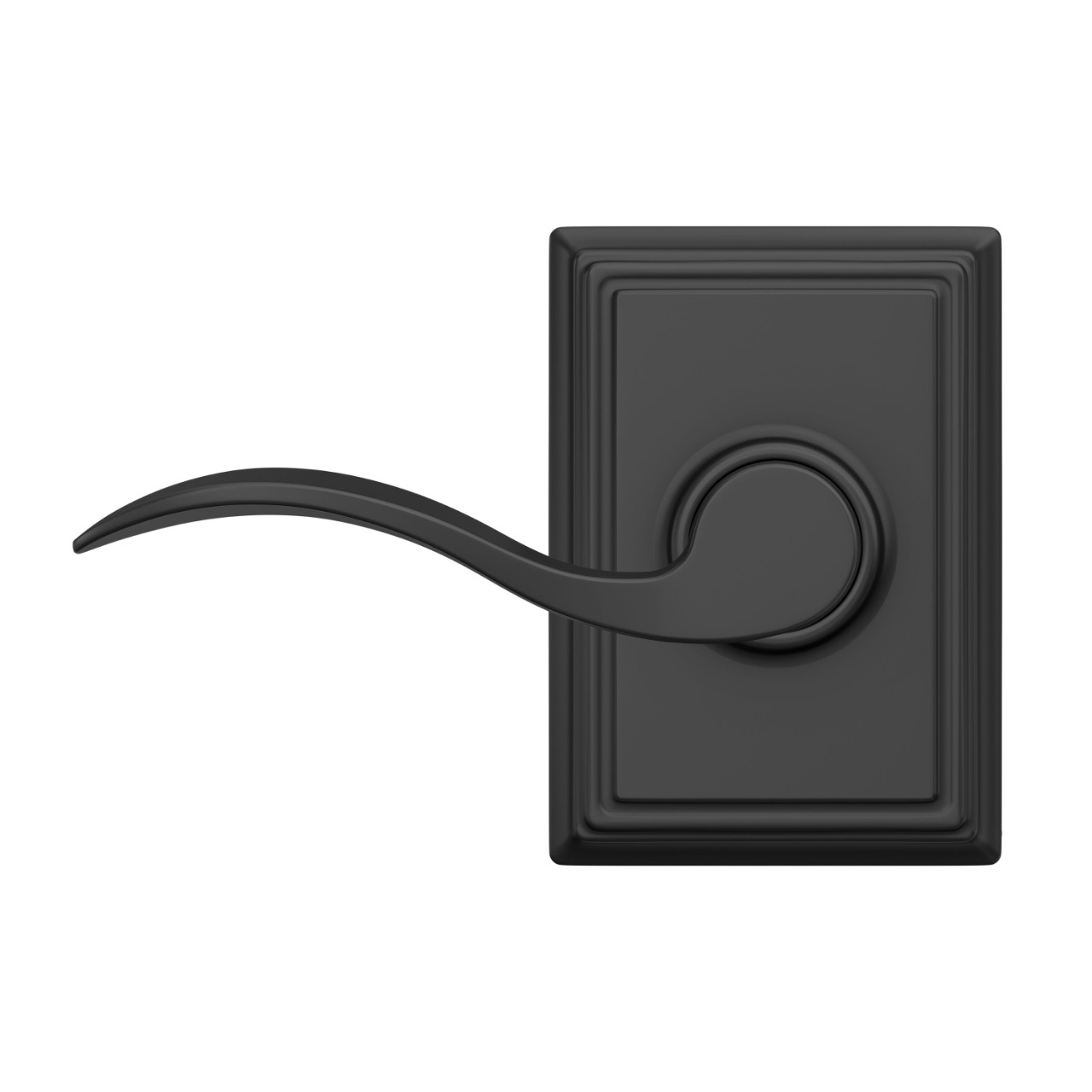 Accent Lever Hall & Closet Lock with Addison Trim