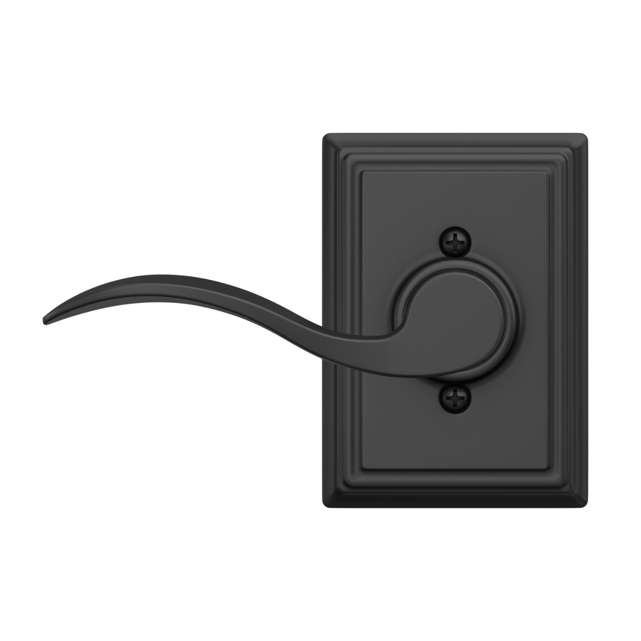 Accent Lever Hall & Closet Lock with Addison Trim