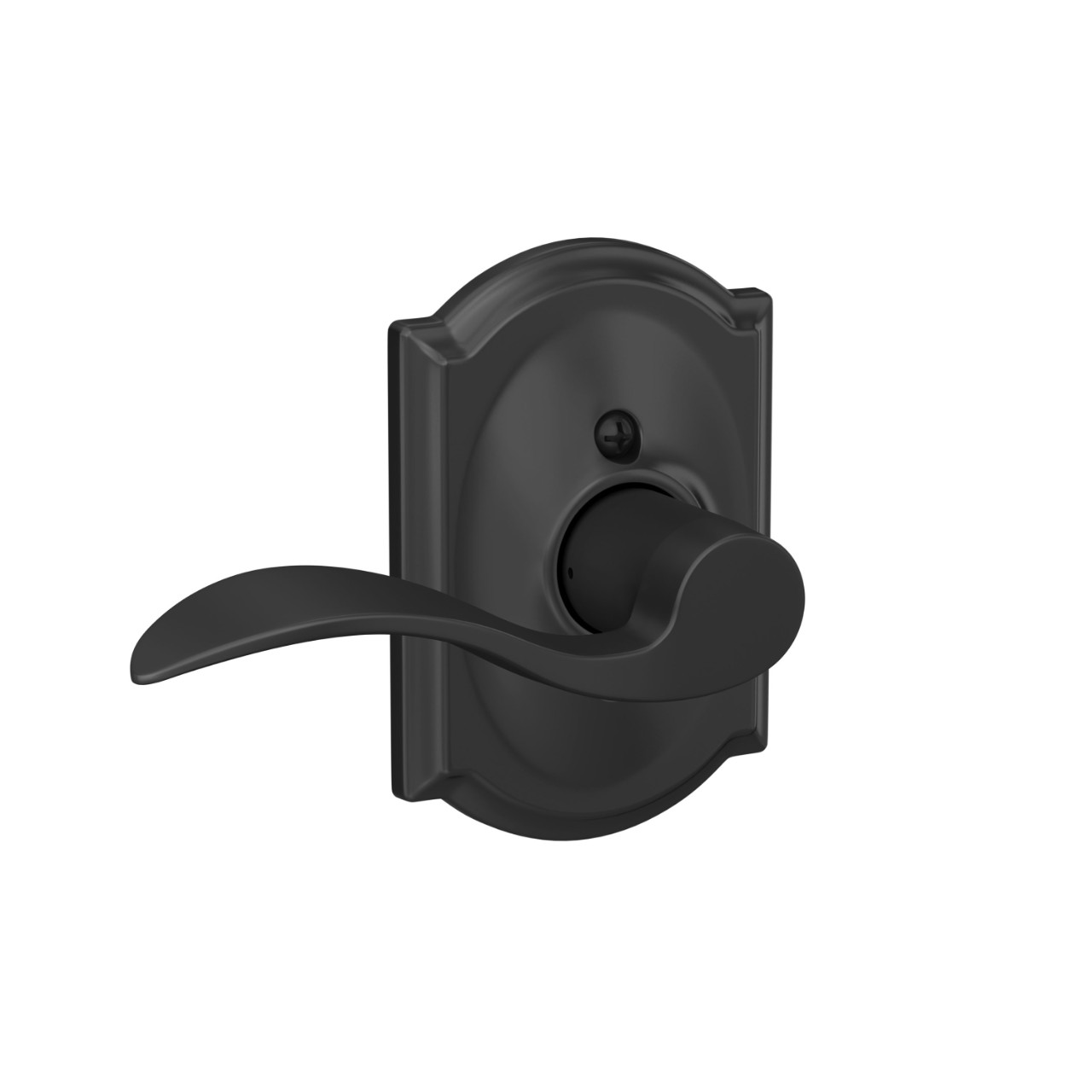 Accent Lever Hall & Closet Lock with Camelot Trim