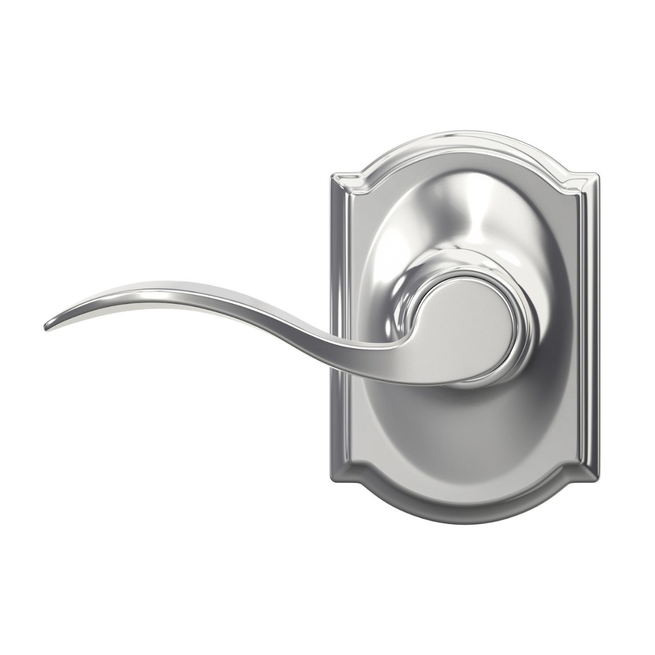 Accent Lever Hall & Closet Lock with Camelot Trim