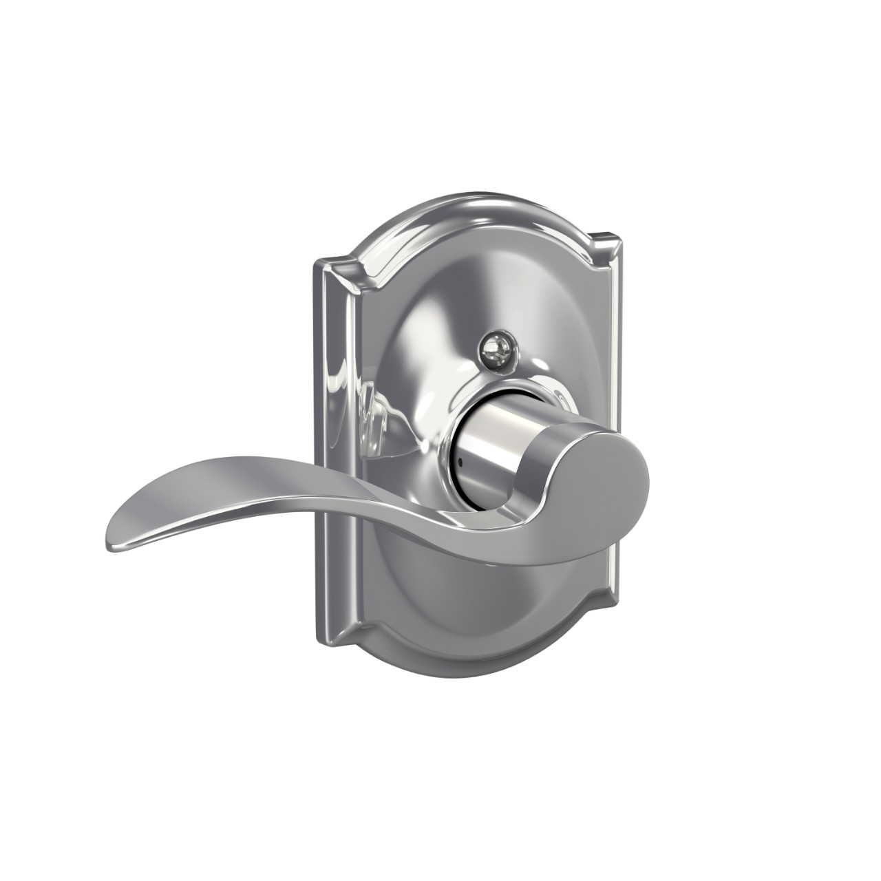 Accent Lever Hall & Closet Lock with Camelot Trim