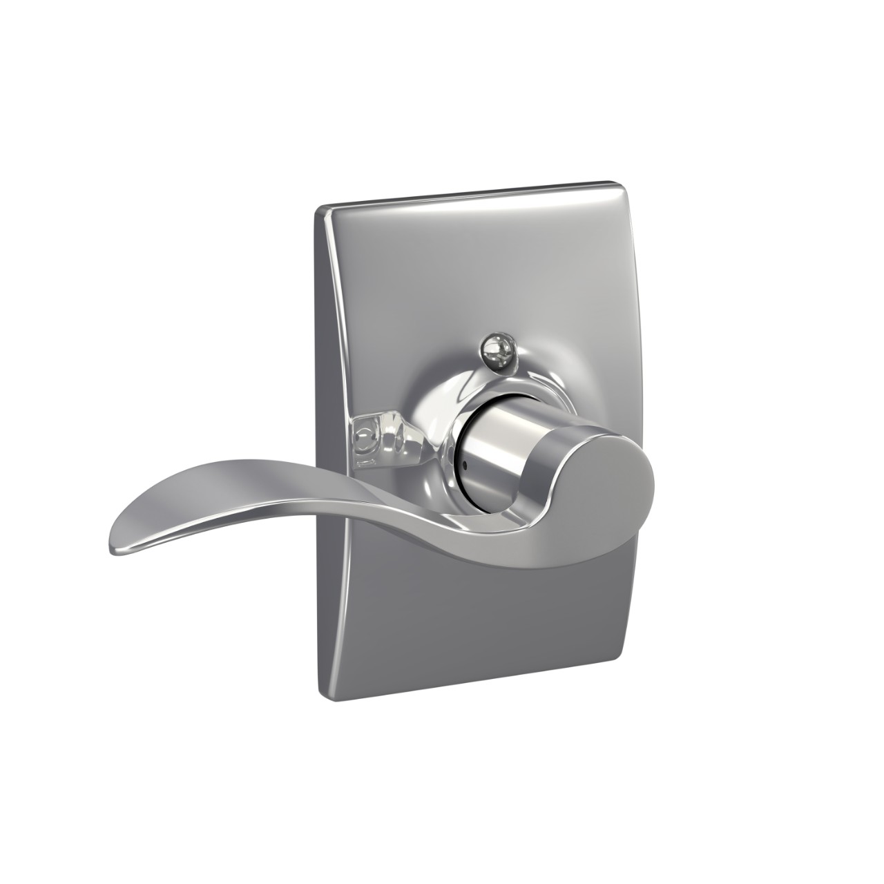 Accent Lever Hall & Closet Lock with Century Trim