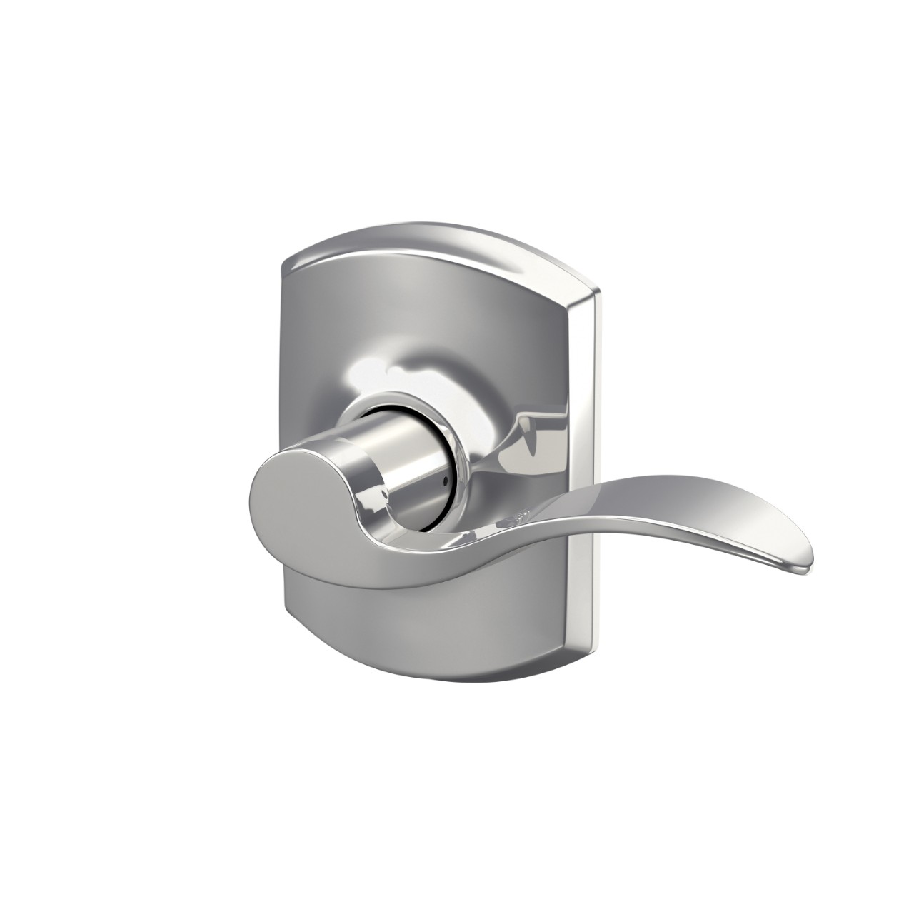 Accent Lever Hall & Closet Lock with Greenwich Trim