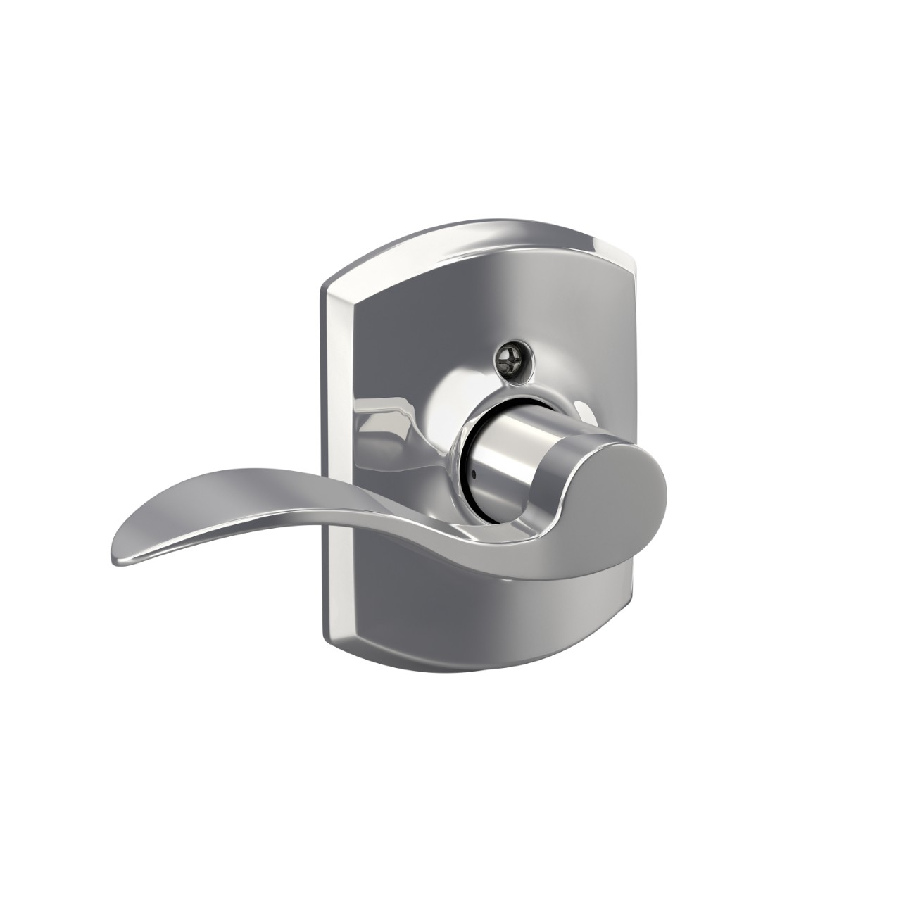 Accent Lever Hall & Closet Lock with Greenwich Trim