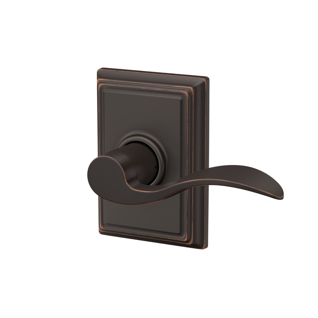 Accent Lever Hall & Closet Lock with Addison Trim