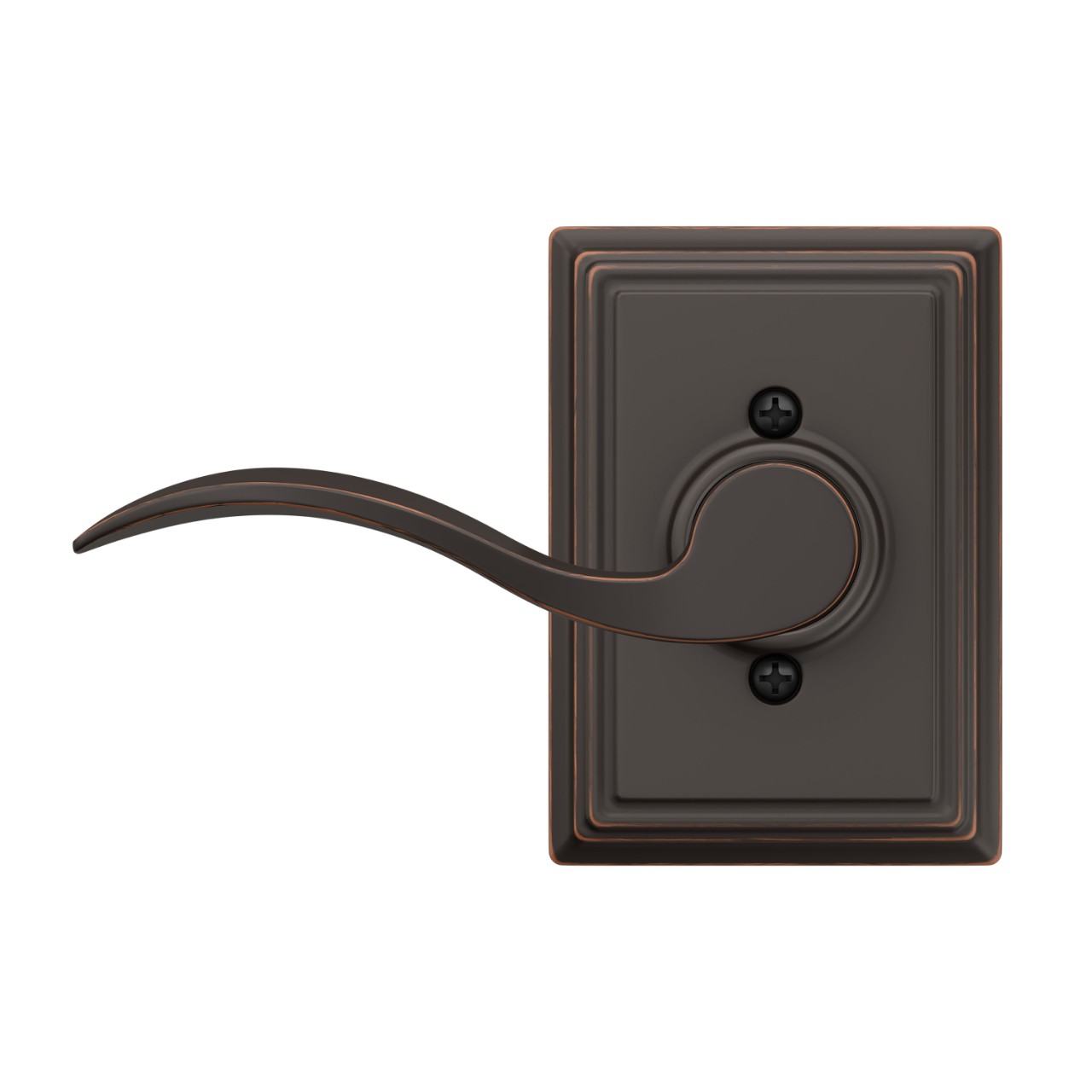 Accent Lever Hall & Closet Lock with Addison Trim