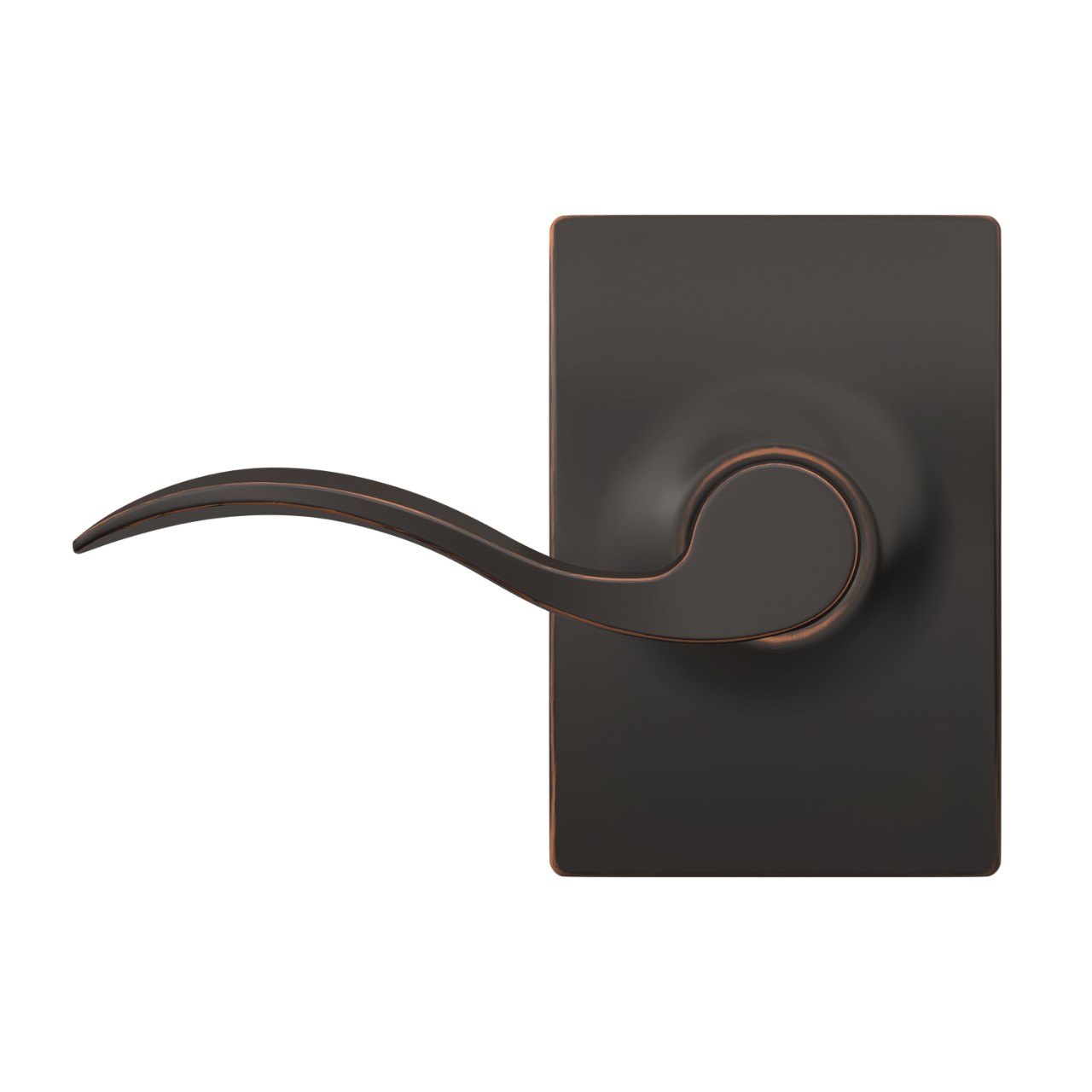 Accent Lever Hall & Closet Lock with Century Trim