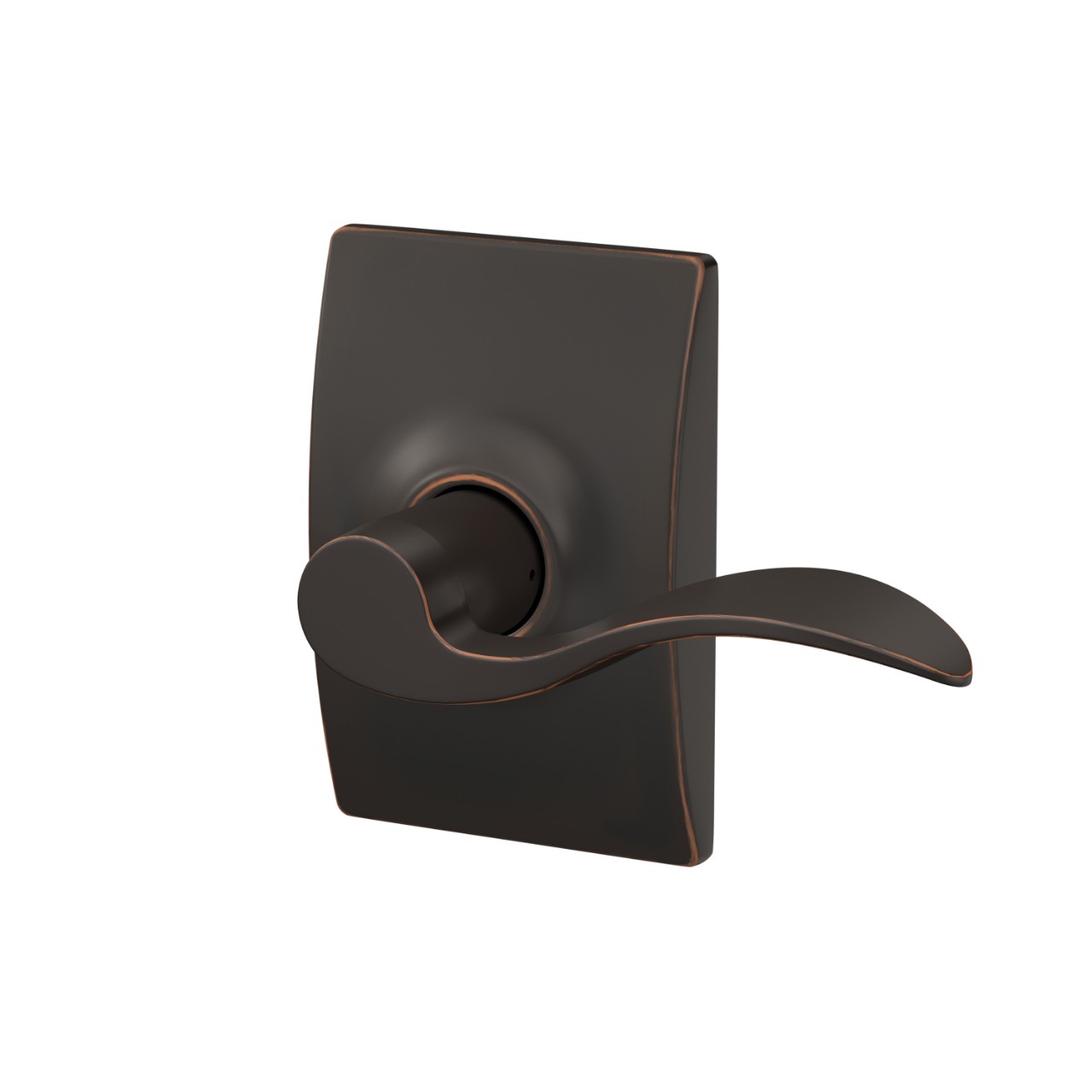 Accent Lever Hall & Closet Lock with Century Trim