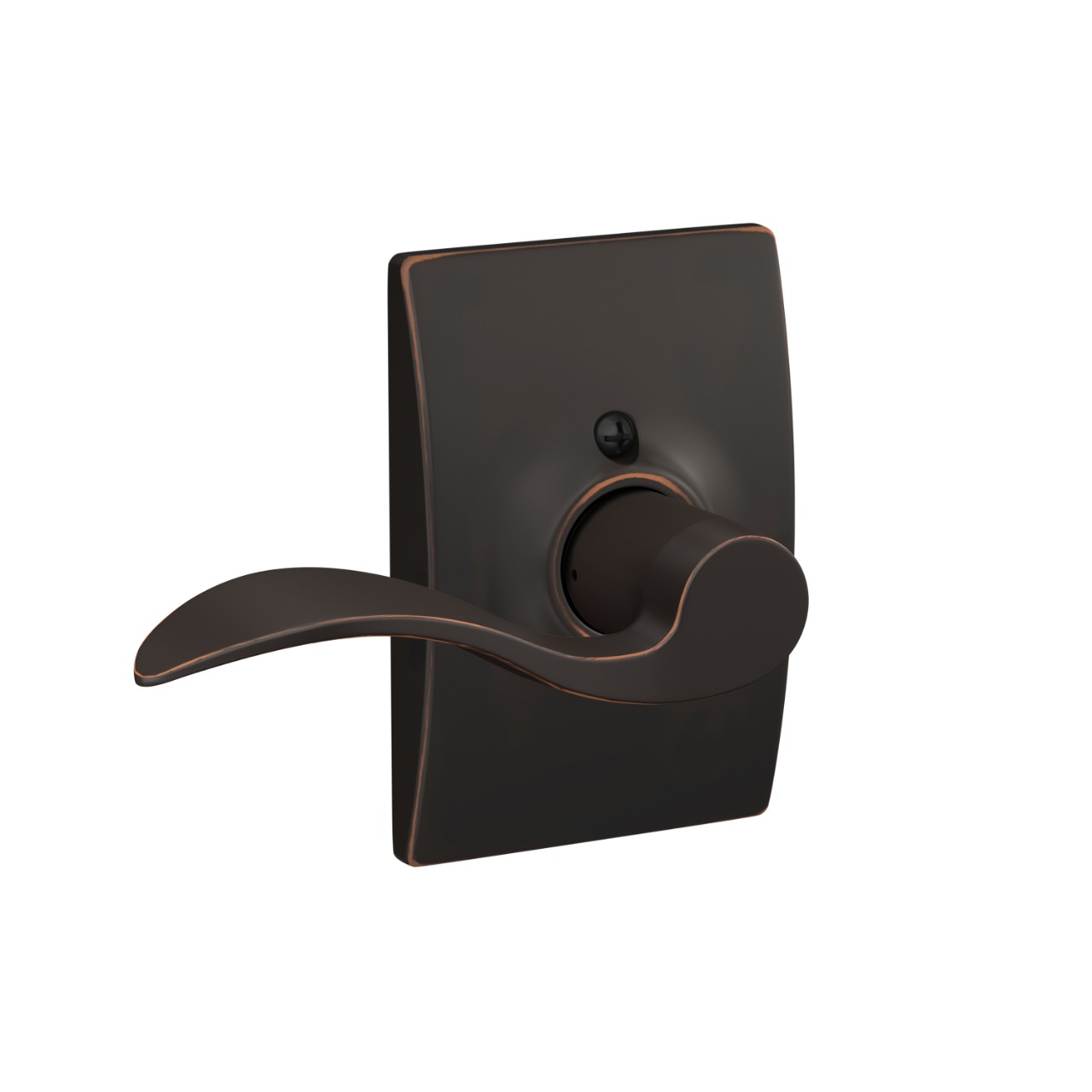 Accent Lever Hall & Closet Lock with Century Trim