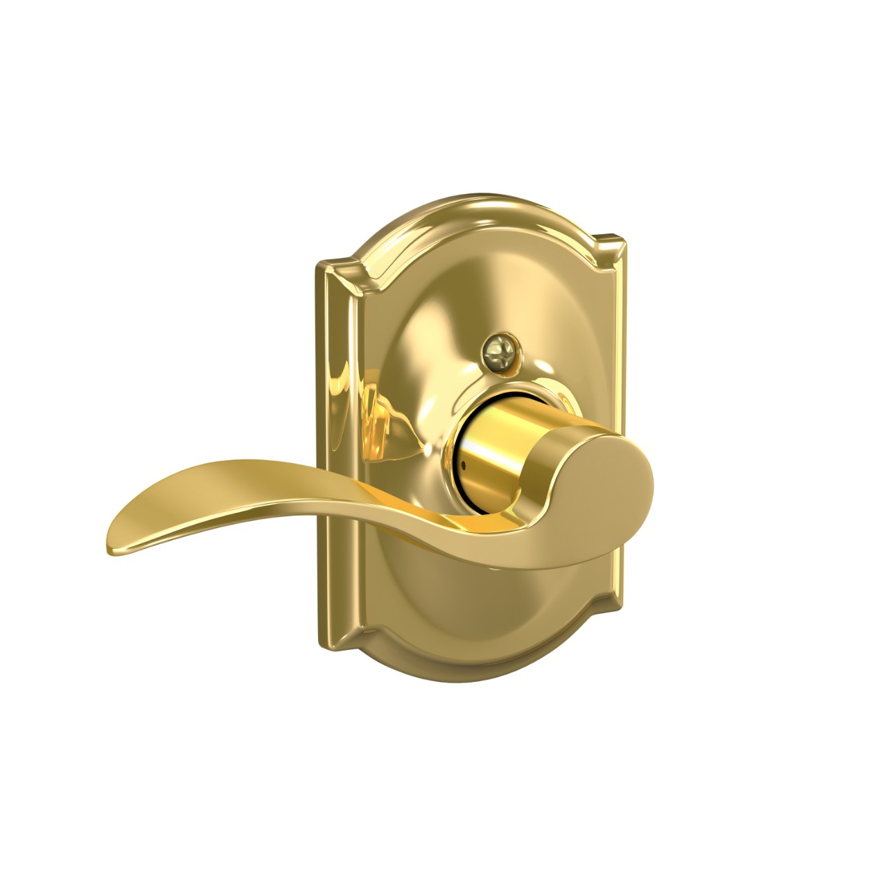 Accent Non-Turning (Dummy) Door Lever with Camelot Trim