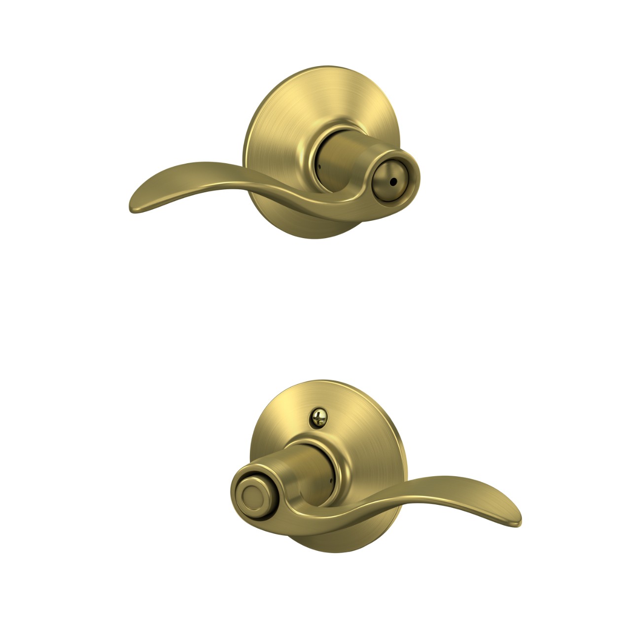 Accent Lever Bed & Bath Lock