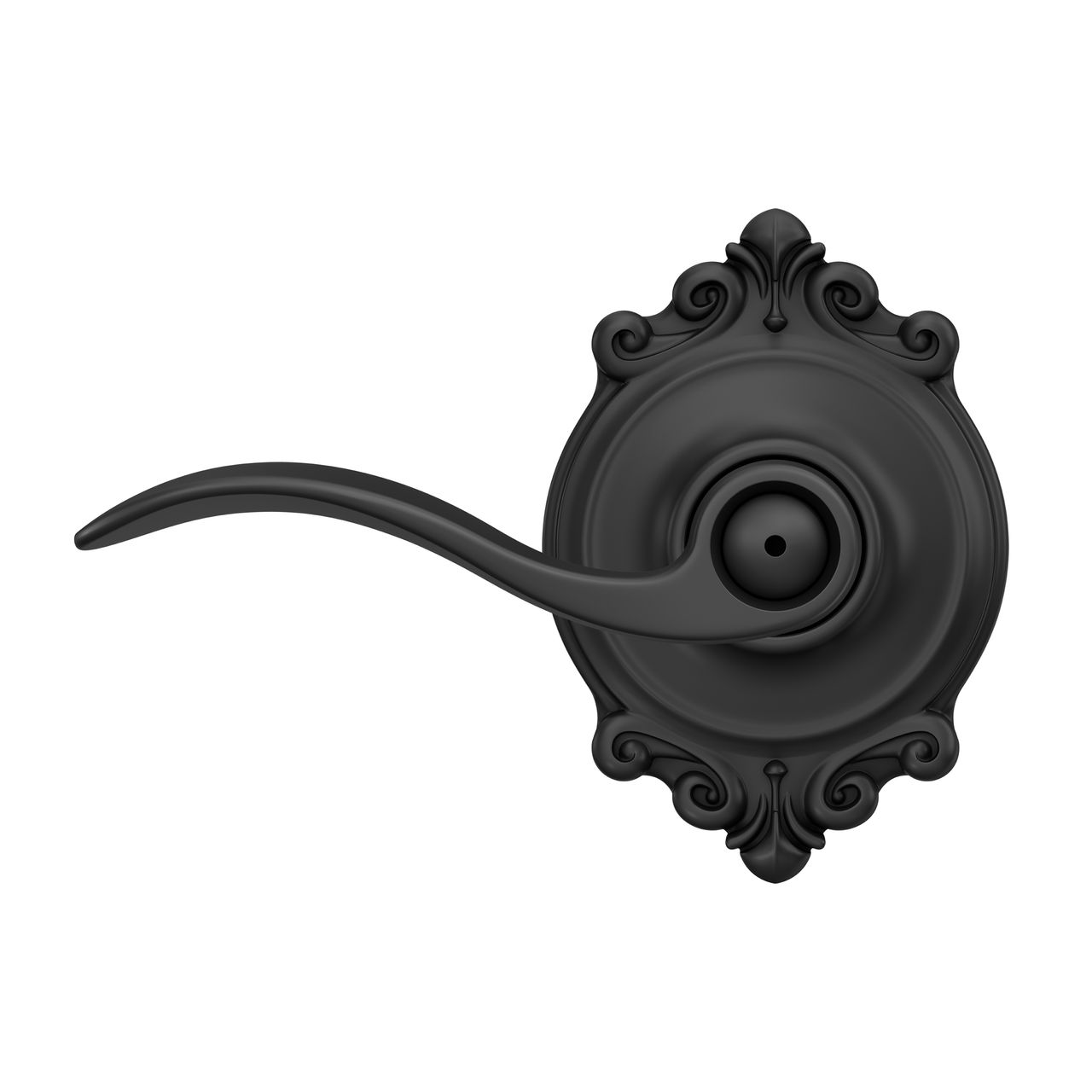 Accent Lever Bed & Bath Lock with Brookshire Trim