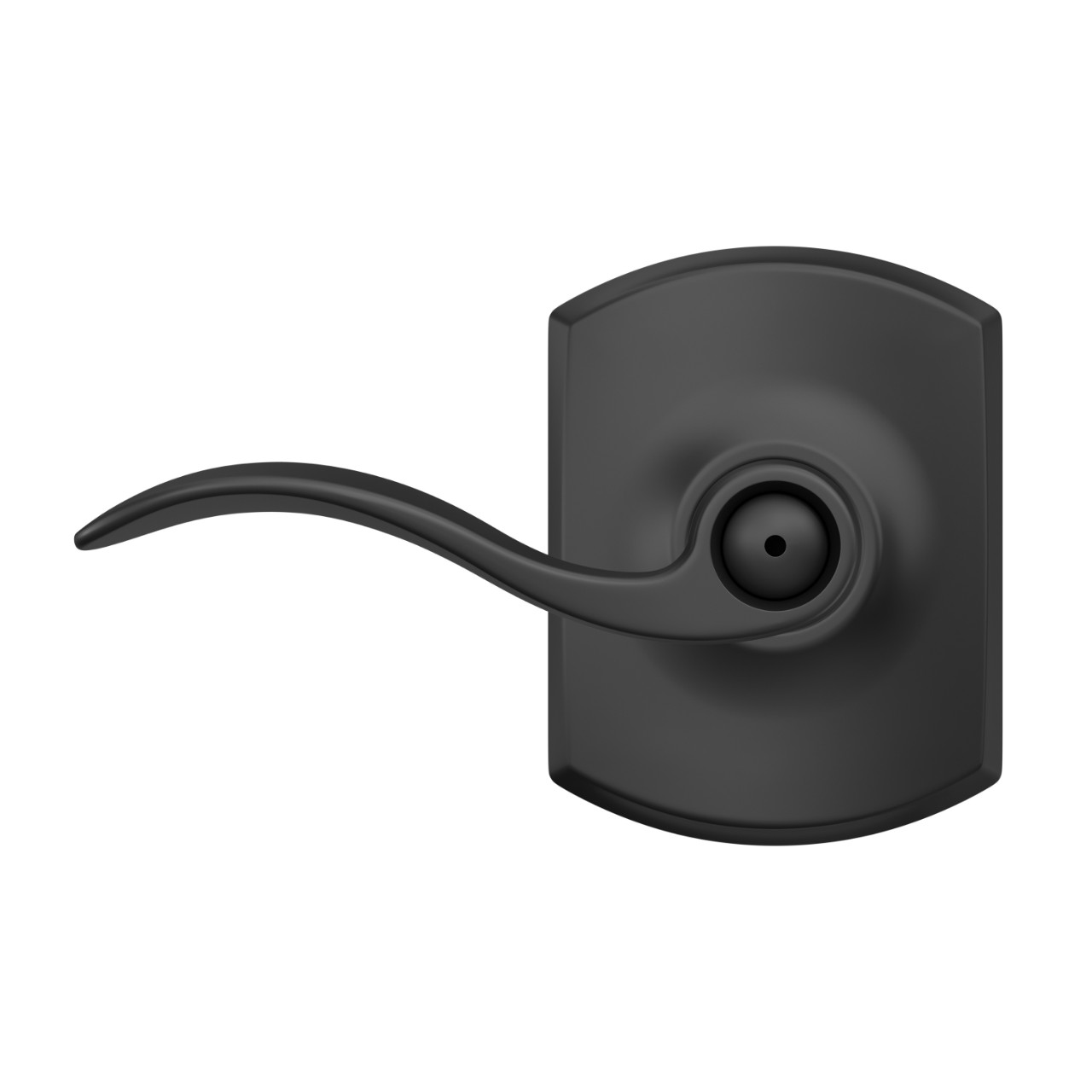 Accent Lever Bed & Bath Lock with Greenwich Trim