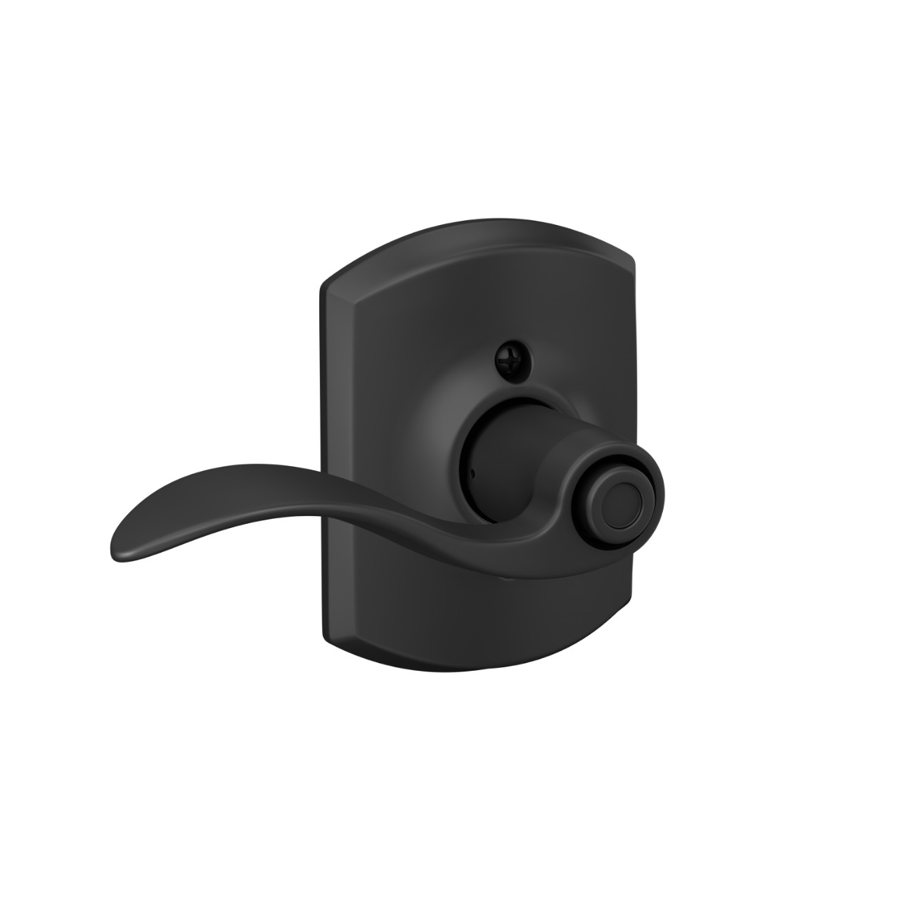 Accent Lever Bed & Bath Lock with Greenwich Trim