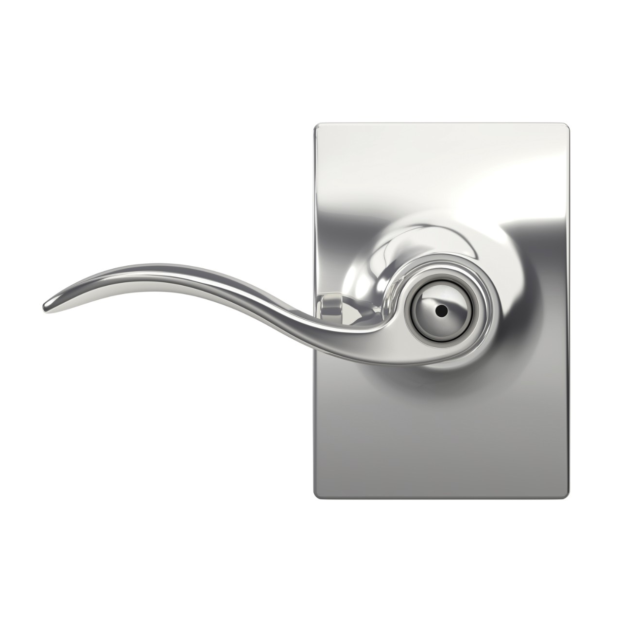 Accent Lever Bed & Bath Lock with Century Trim