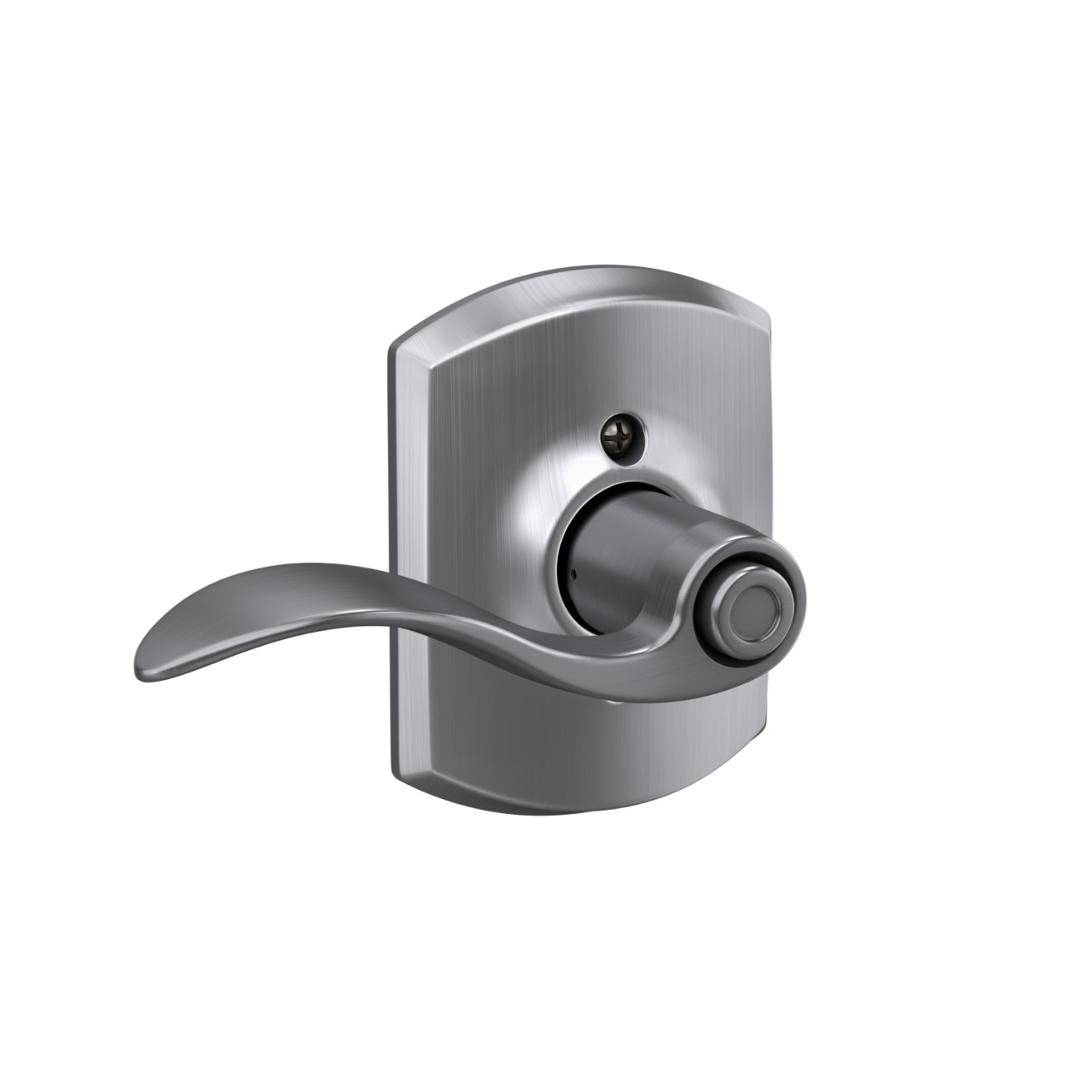 Accent Lever Bed & Bath Lock with Greenwich Trim