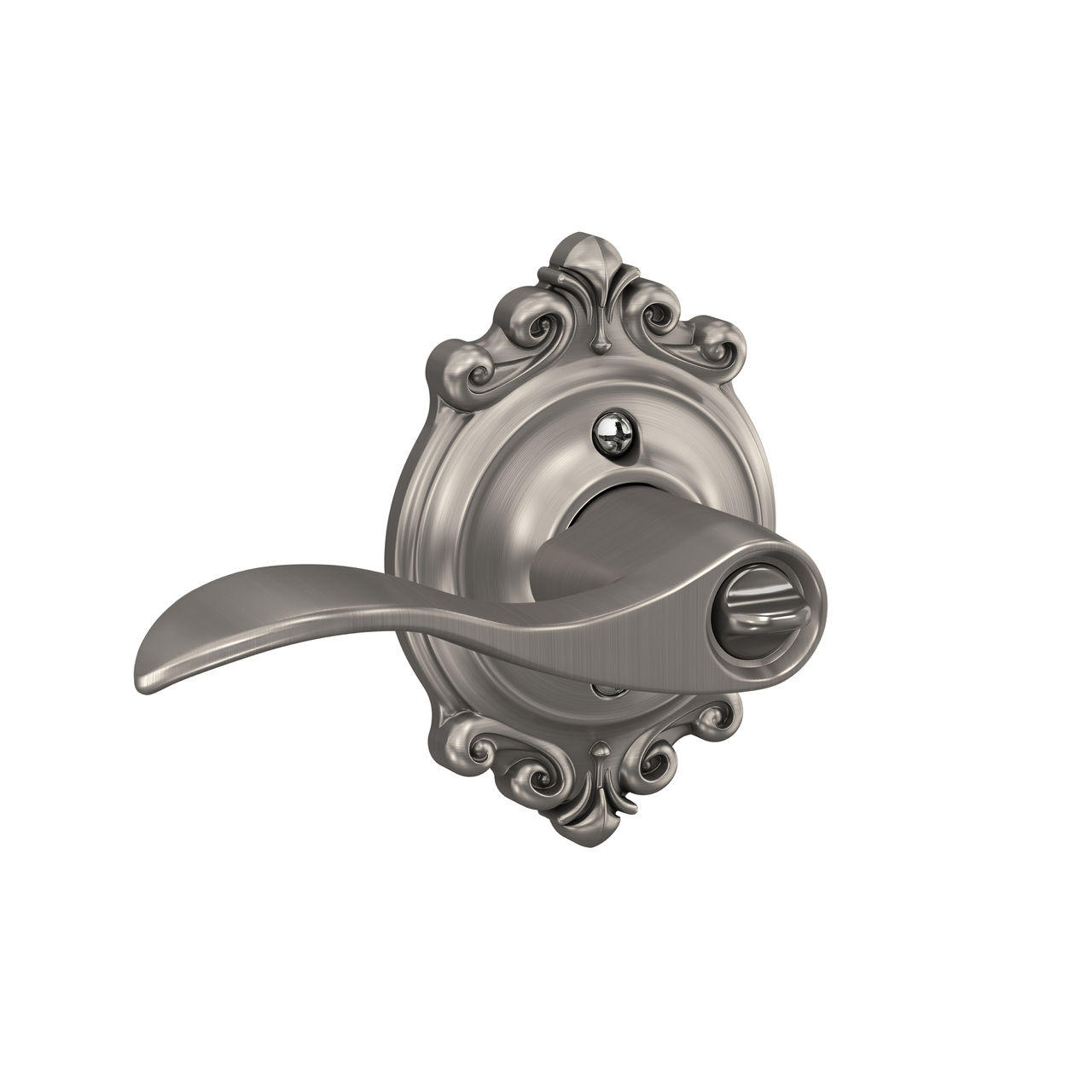 Accent Lever Keyed Entry Lock with Brookshire Trim