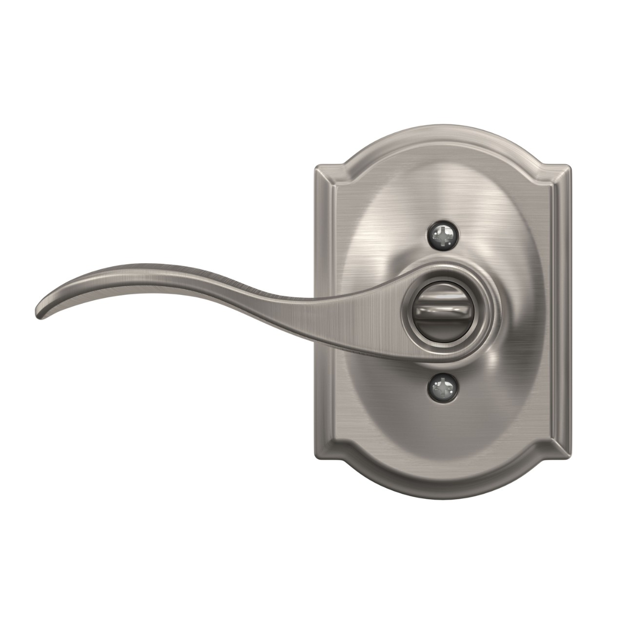 Accent Lever Keyed Entry Lock with Camelot Trim