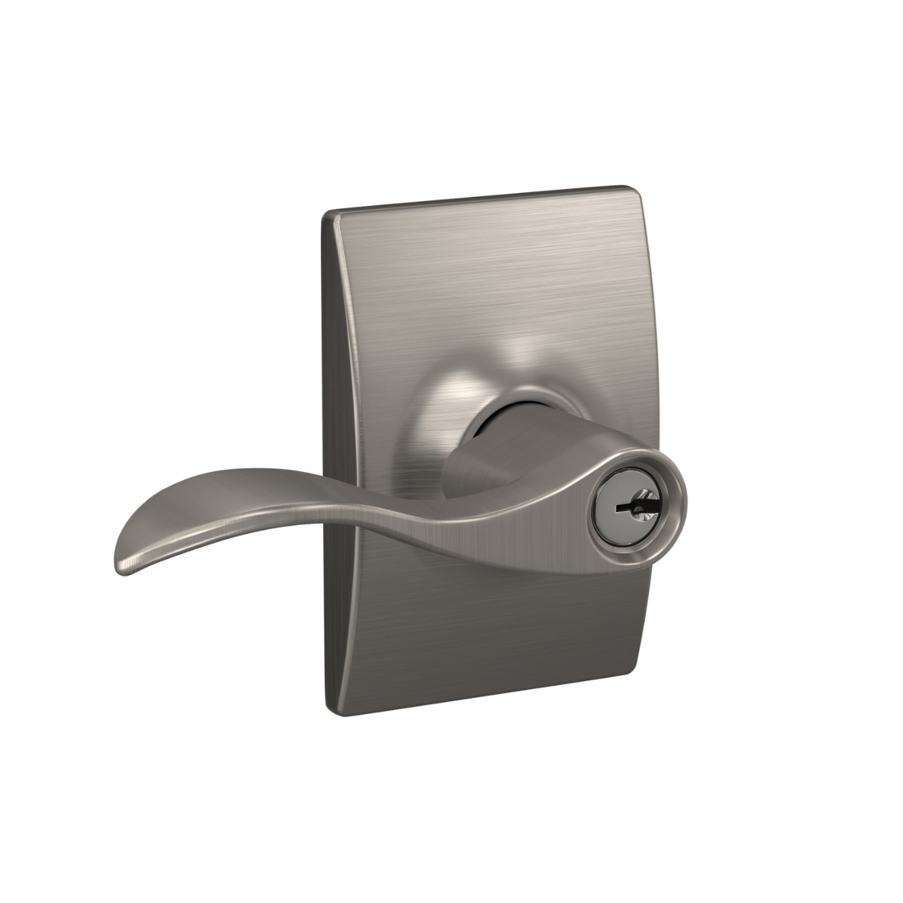 Accent Lever Keyed Entry Lock with Century Trim