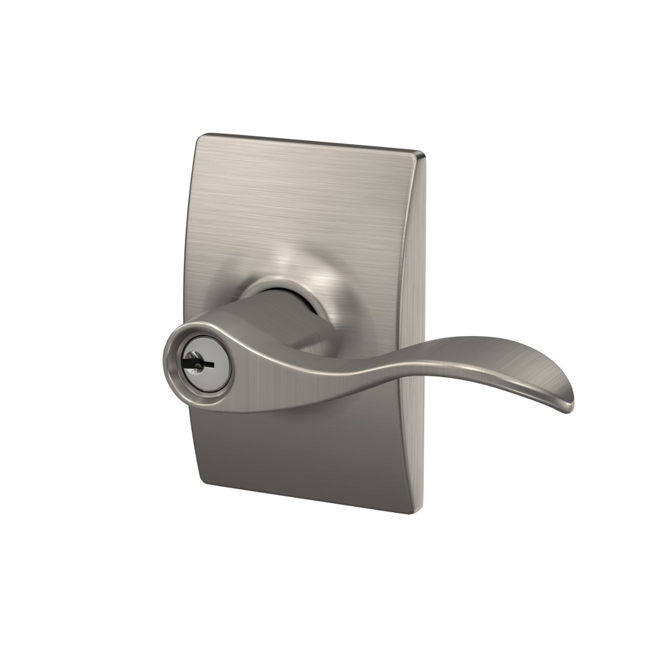Accent Lever Keyed Entry Lock with Century Trim