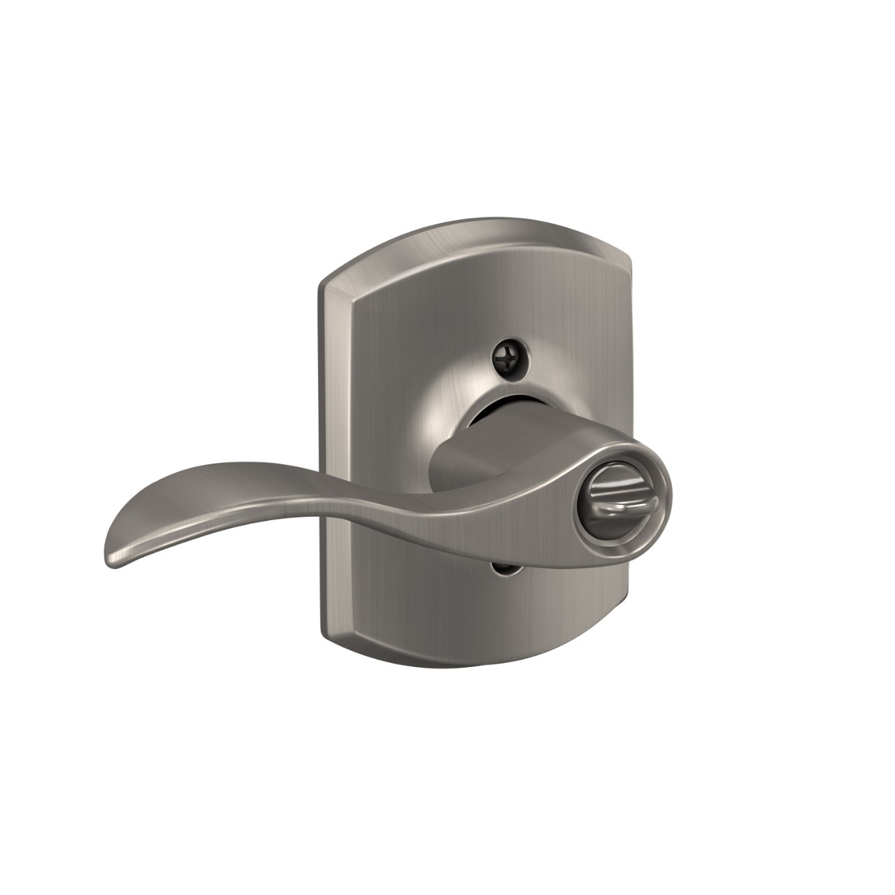 Accent Lever Keyed Entry Lock with Greenwich Trim