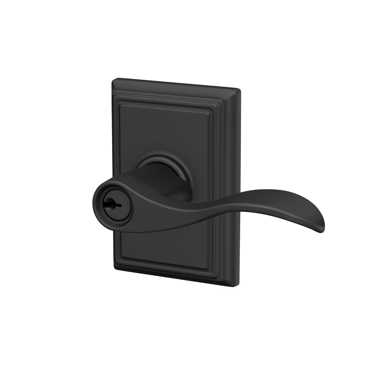 Accent Lever Keyed Entry Lock with Addison Trim
