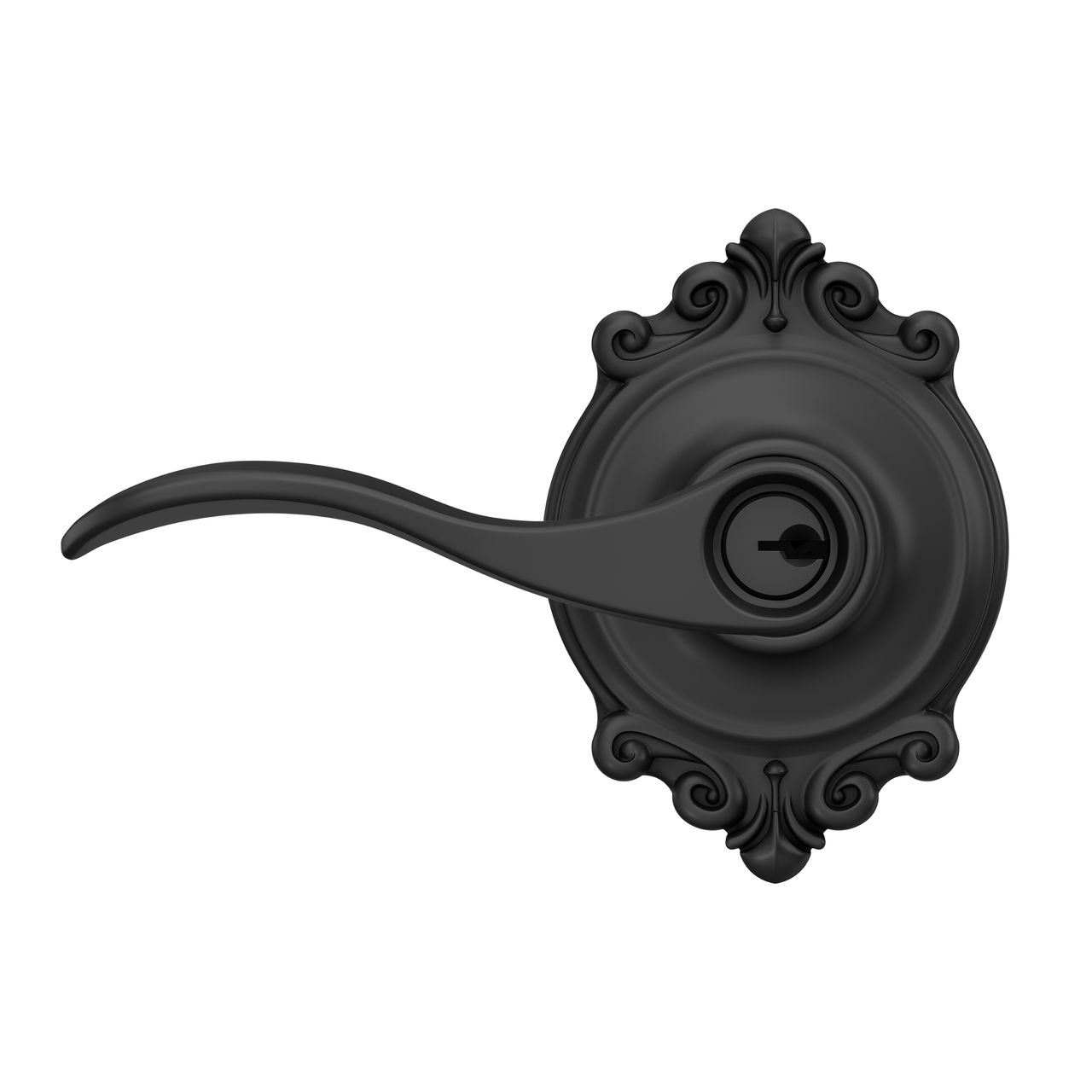 Accent Lever Keyed Entry Lock with Brookshire Trim