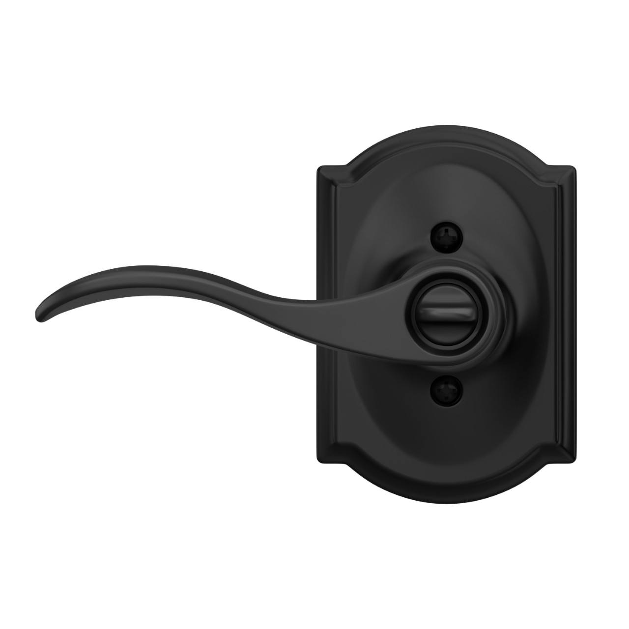 Accent Lever Keyed Entry Lock with Camelot Trim