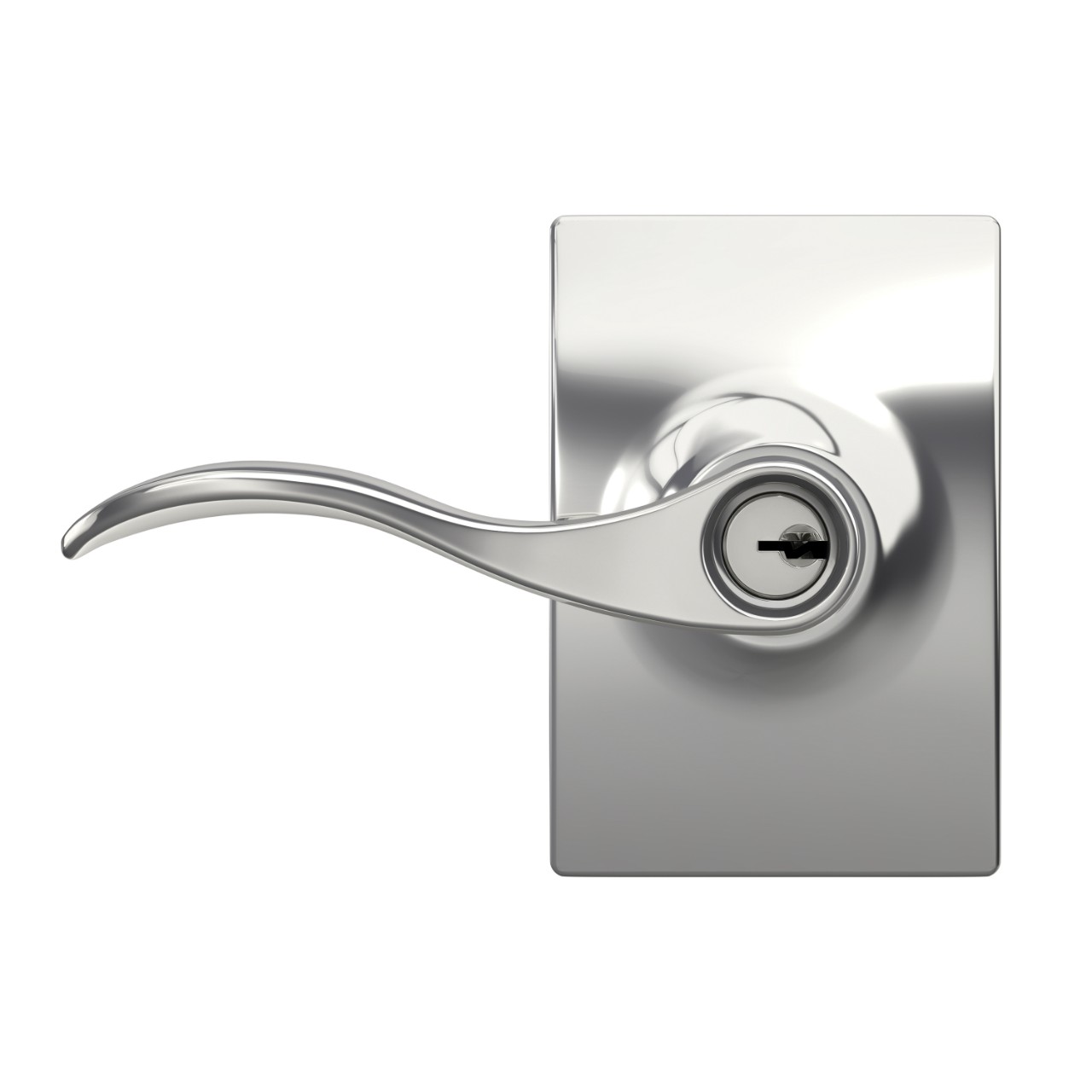 Accent Lever Keyed Entry Lock with Century Trim