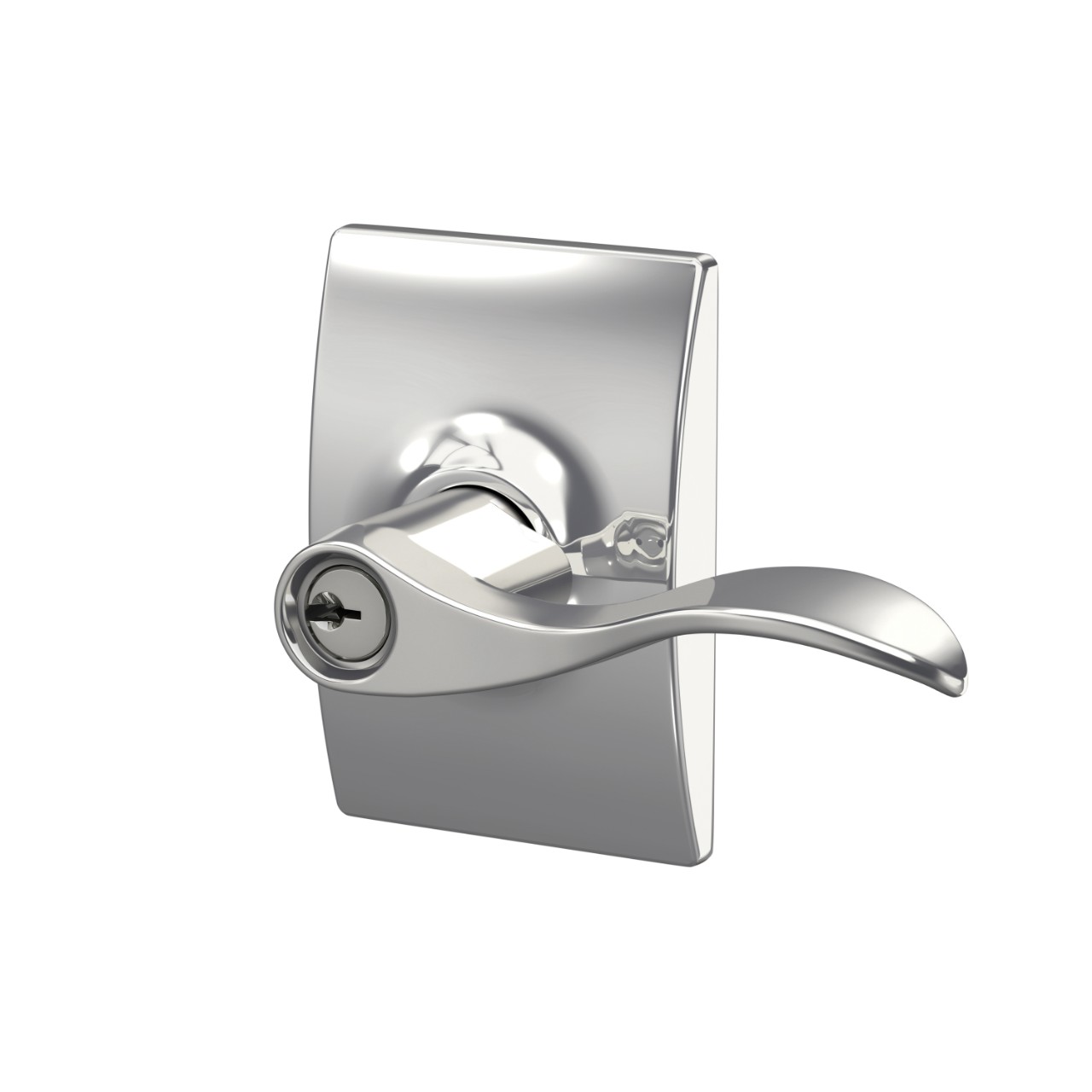 Accent Lever Keyed Entry Lock with Century Trim