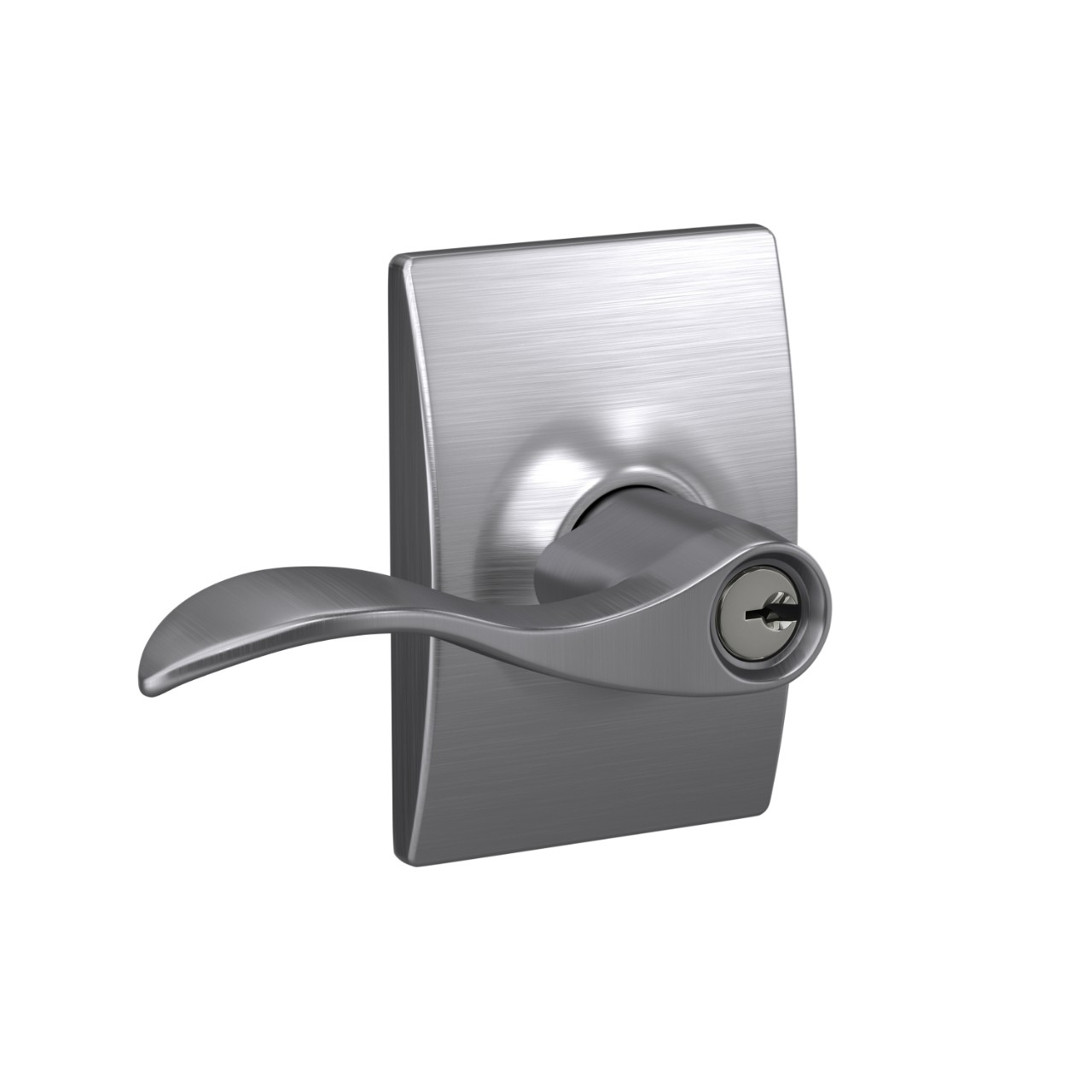 Accent Lever Keyed Entry Lock with Century Trim