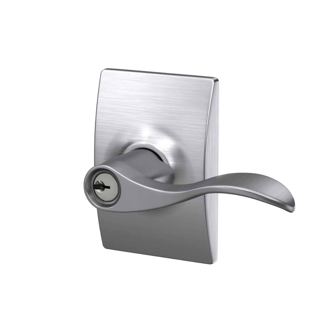 Accent Lever Keyed Entry Lock with Century Trim