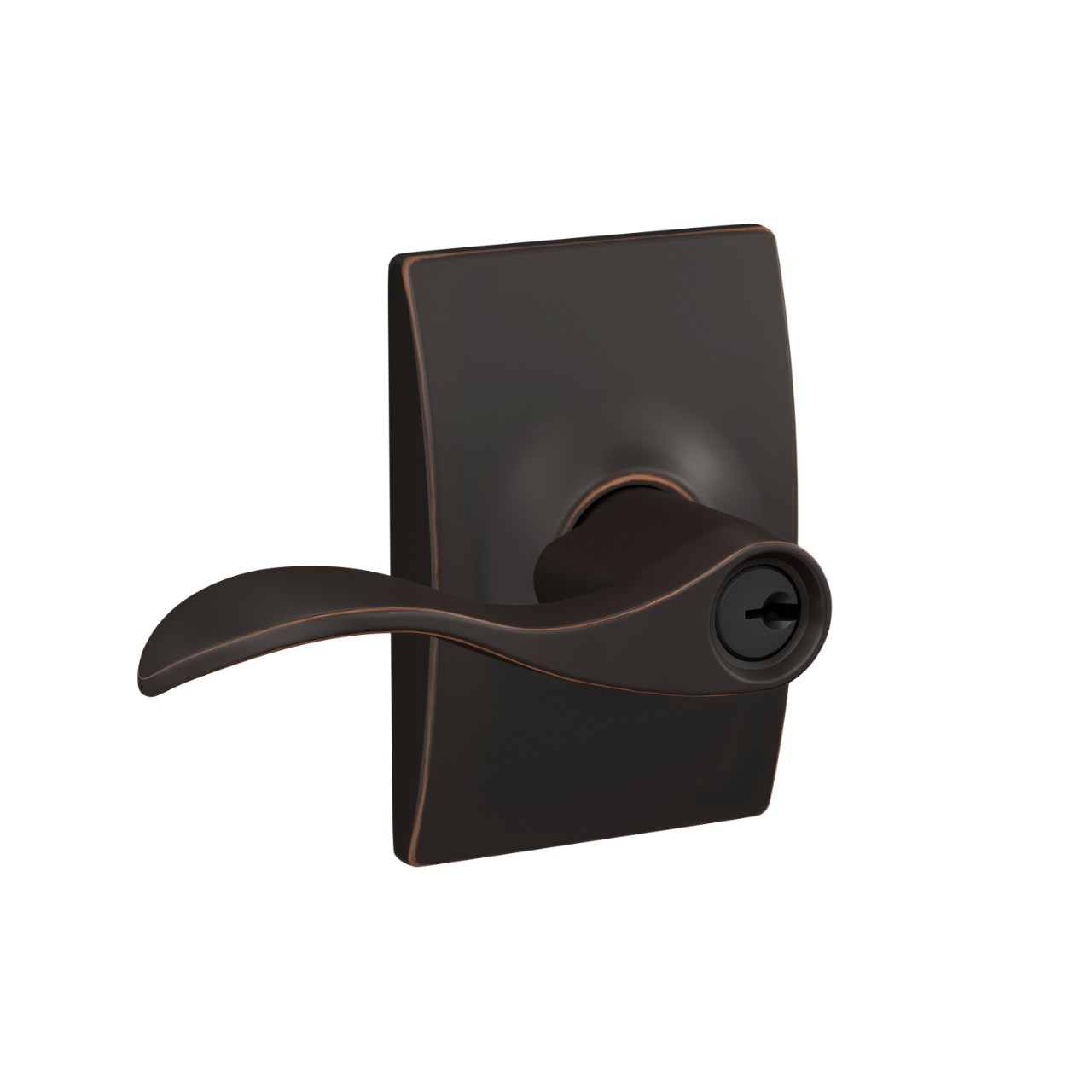 Accent Lever Keyed Entry Lock with Century Trim