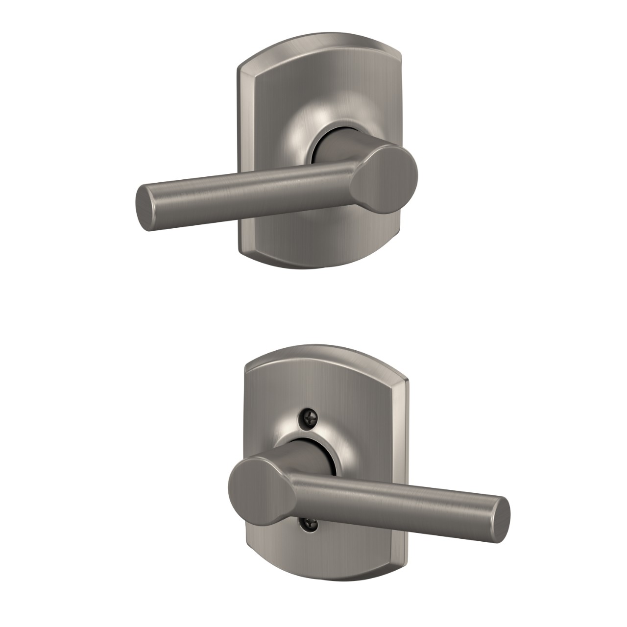 Broadway Lever Hall & Closet Lock with Greenwich Trim