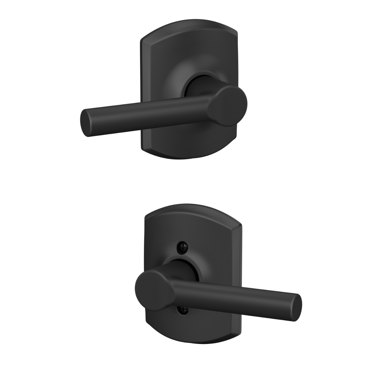 Broadway Lever Hall & Closet Lock with Greenwich Trim