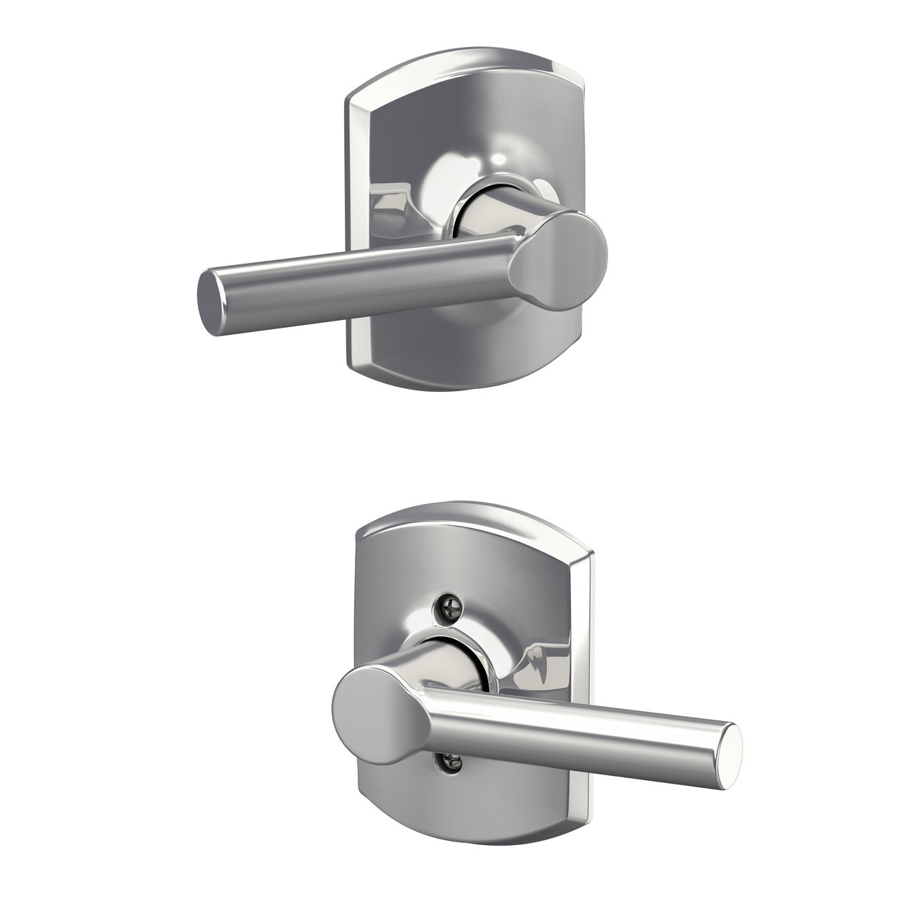 Broadway Lever Hall & Closet Lock with Greenwich Trim