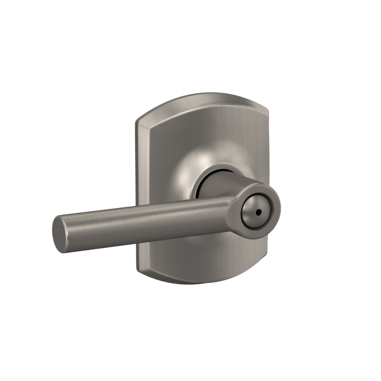 Broadway Lever Bed & Bath Lock with Greenwich Trim