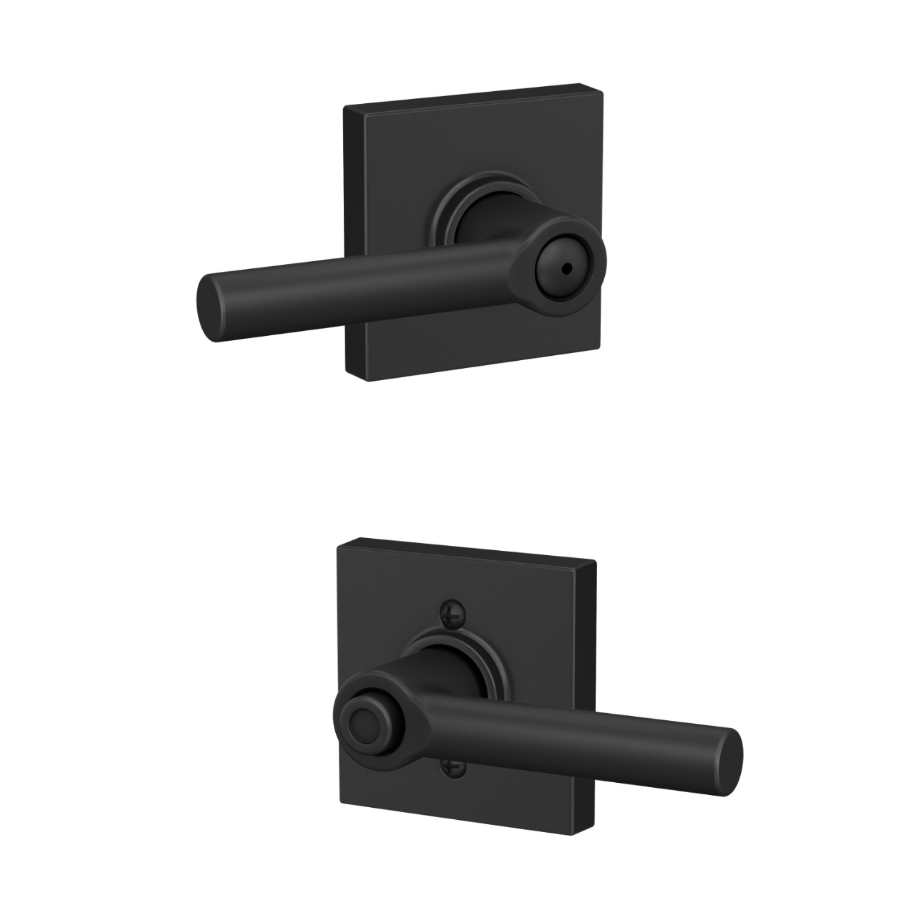 Broadway lever Bed & Bath Lock with Collins Trim