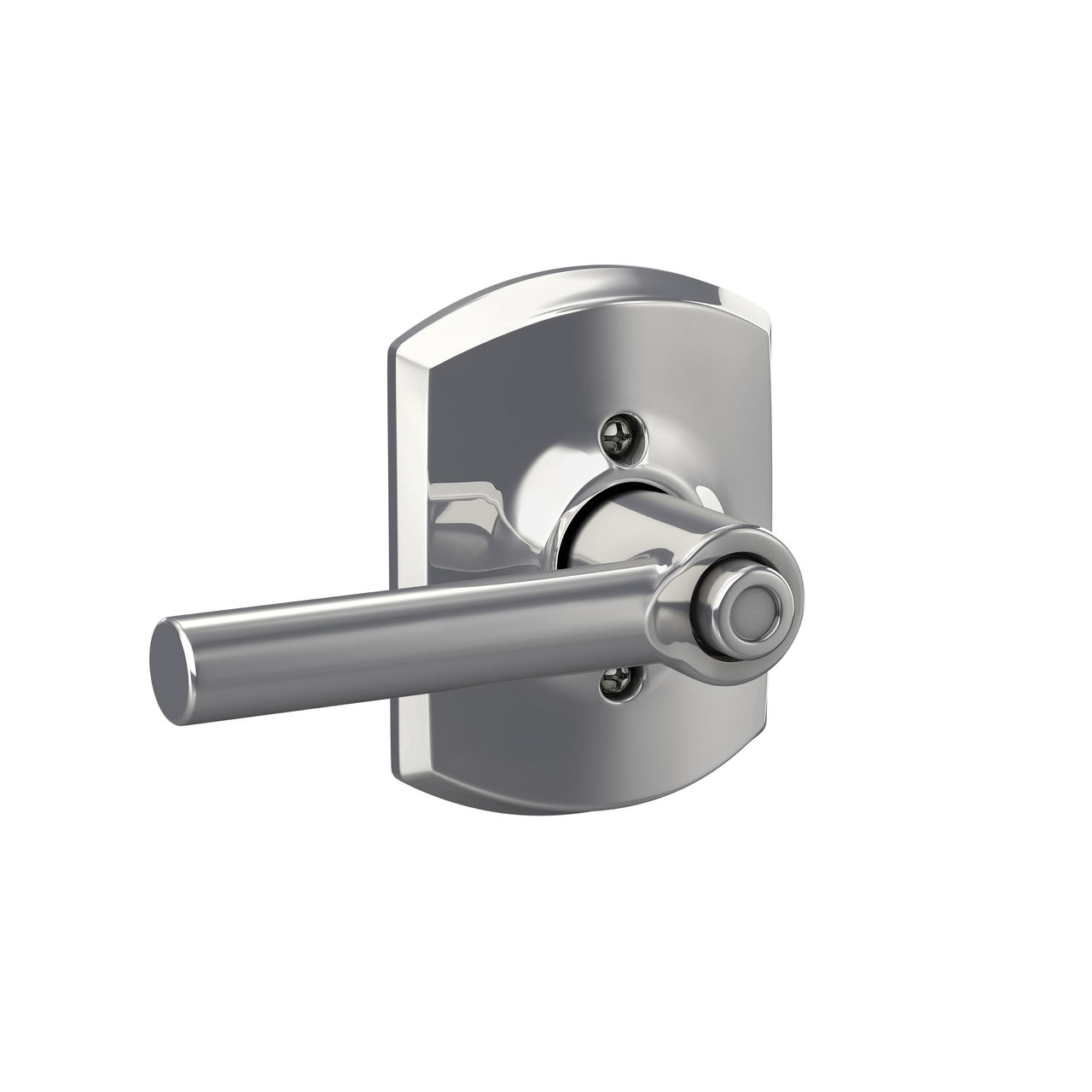 Broadway Lever Bed & Bath Lock with Greenwich Trim