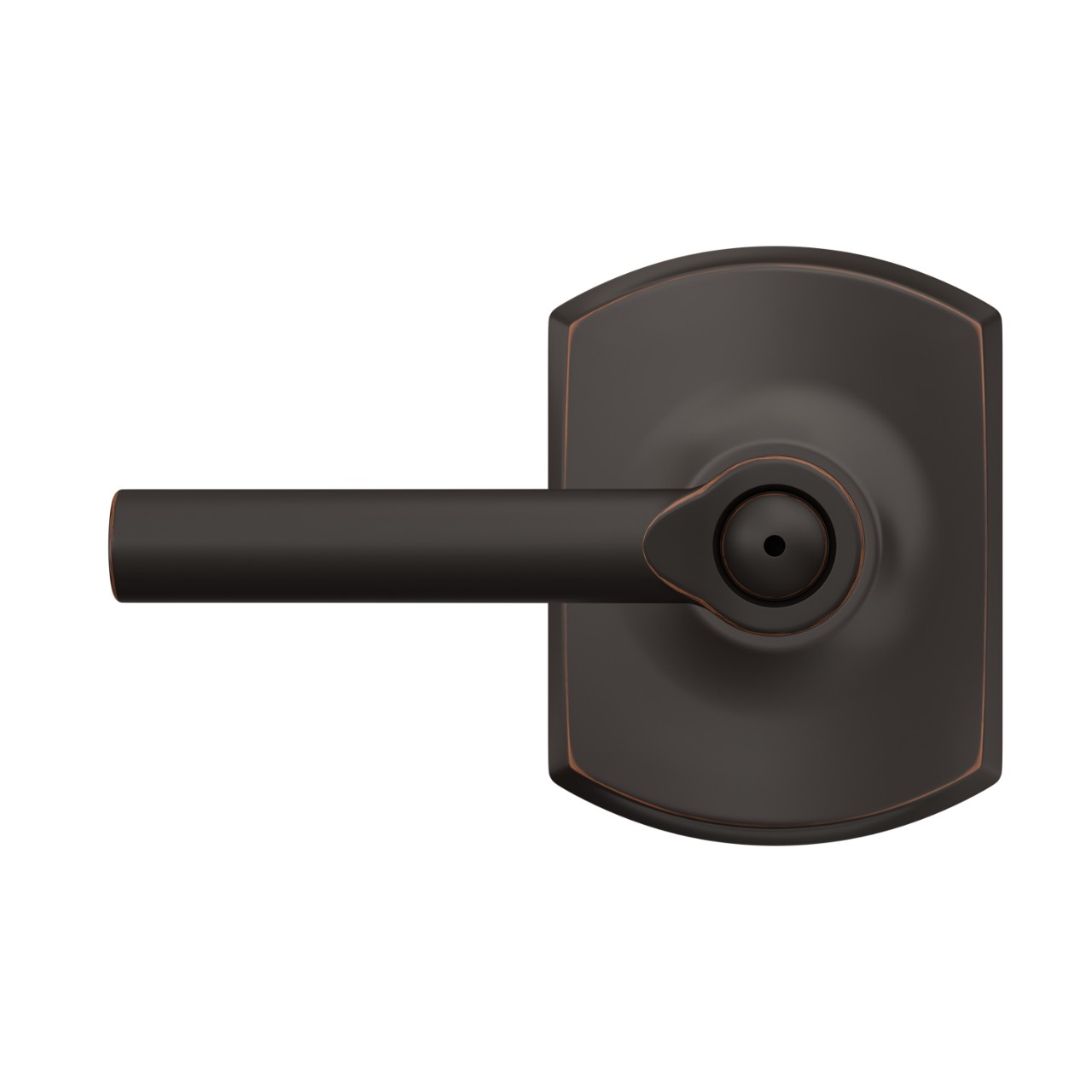 Broadway Lever Bed & Bath Lock with Greenwich Trim