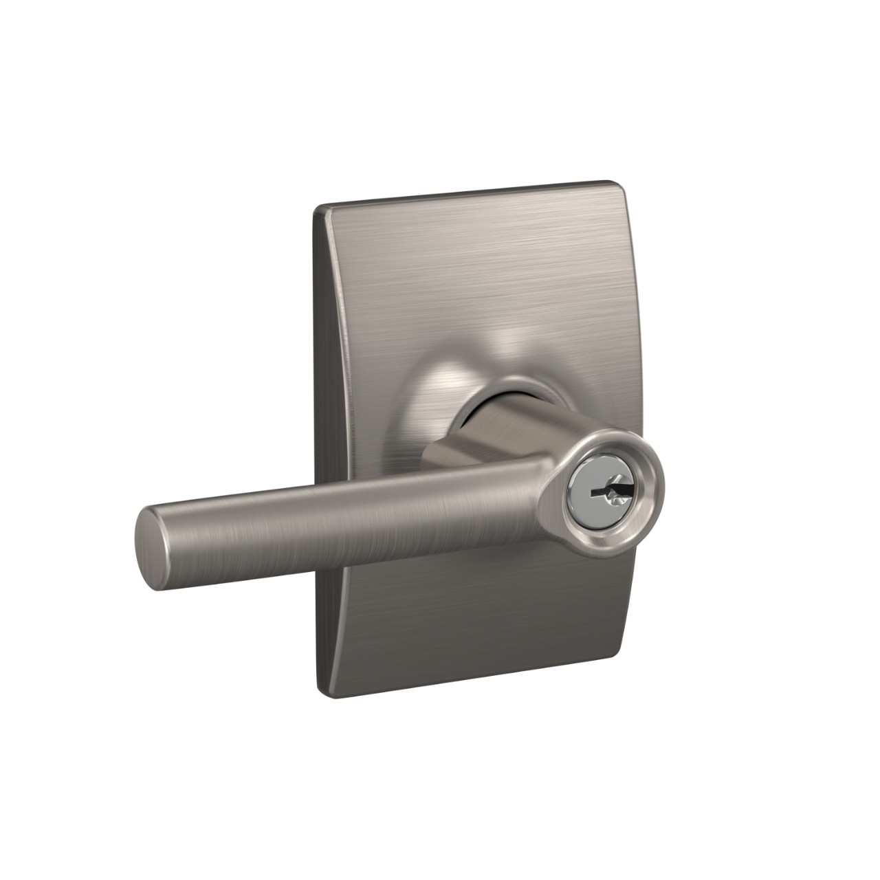 Broadway Lever Keyed Entry Lock with Century Trim