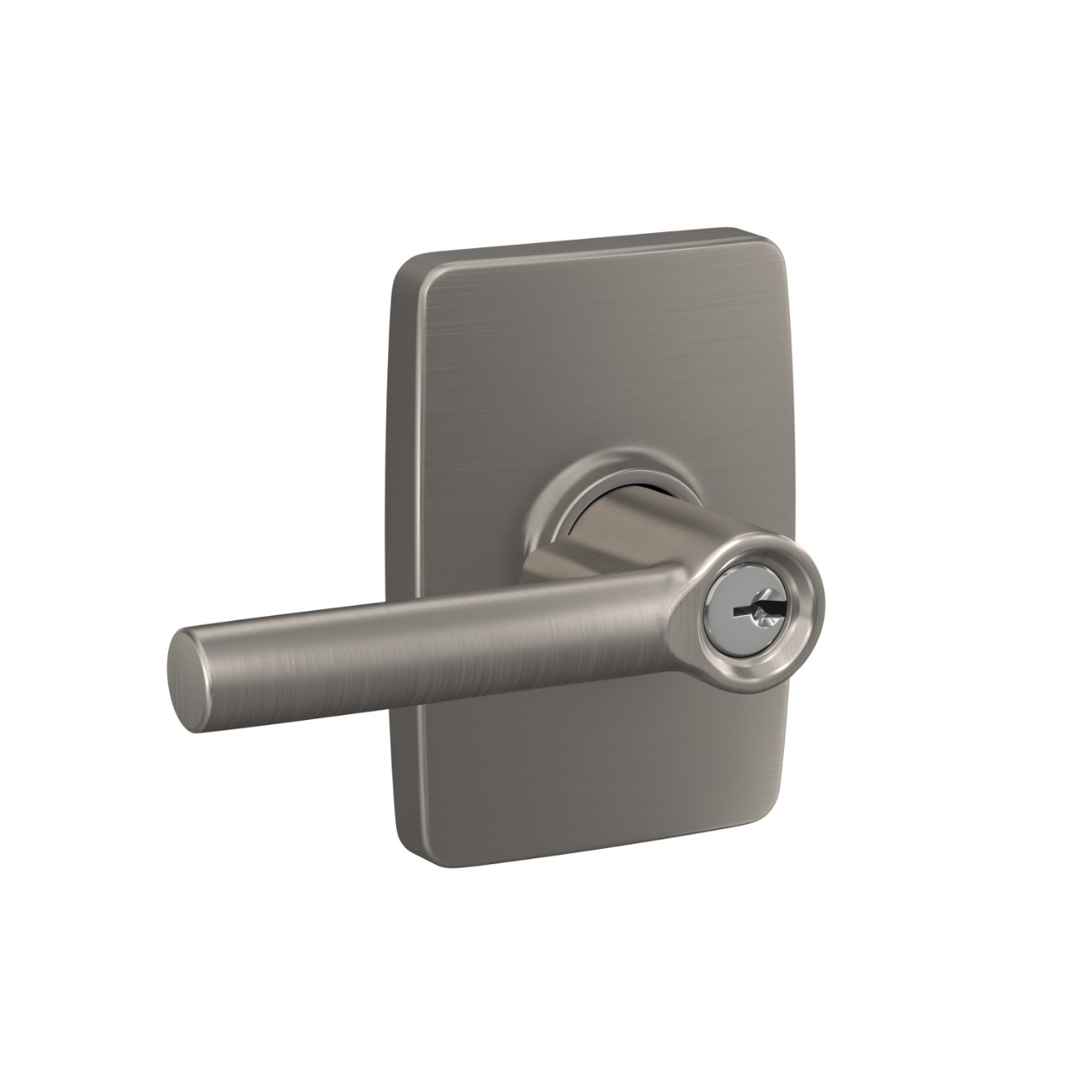  Broadway Lever Keyed Entry Lock with Greene Trim