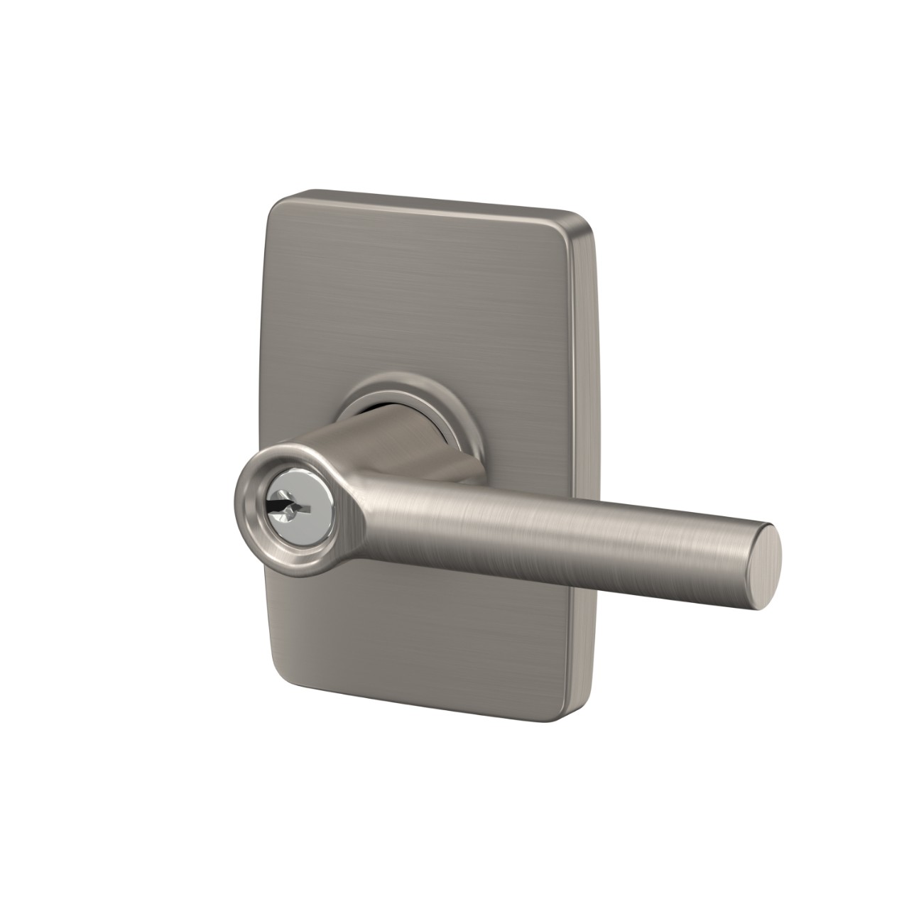  Broadway Lever Keyed Entry Lock with Greene Trim