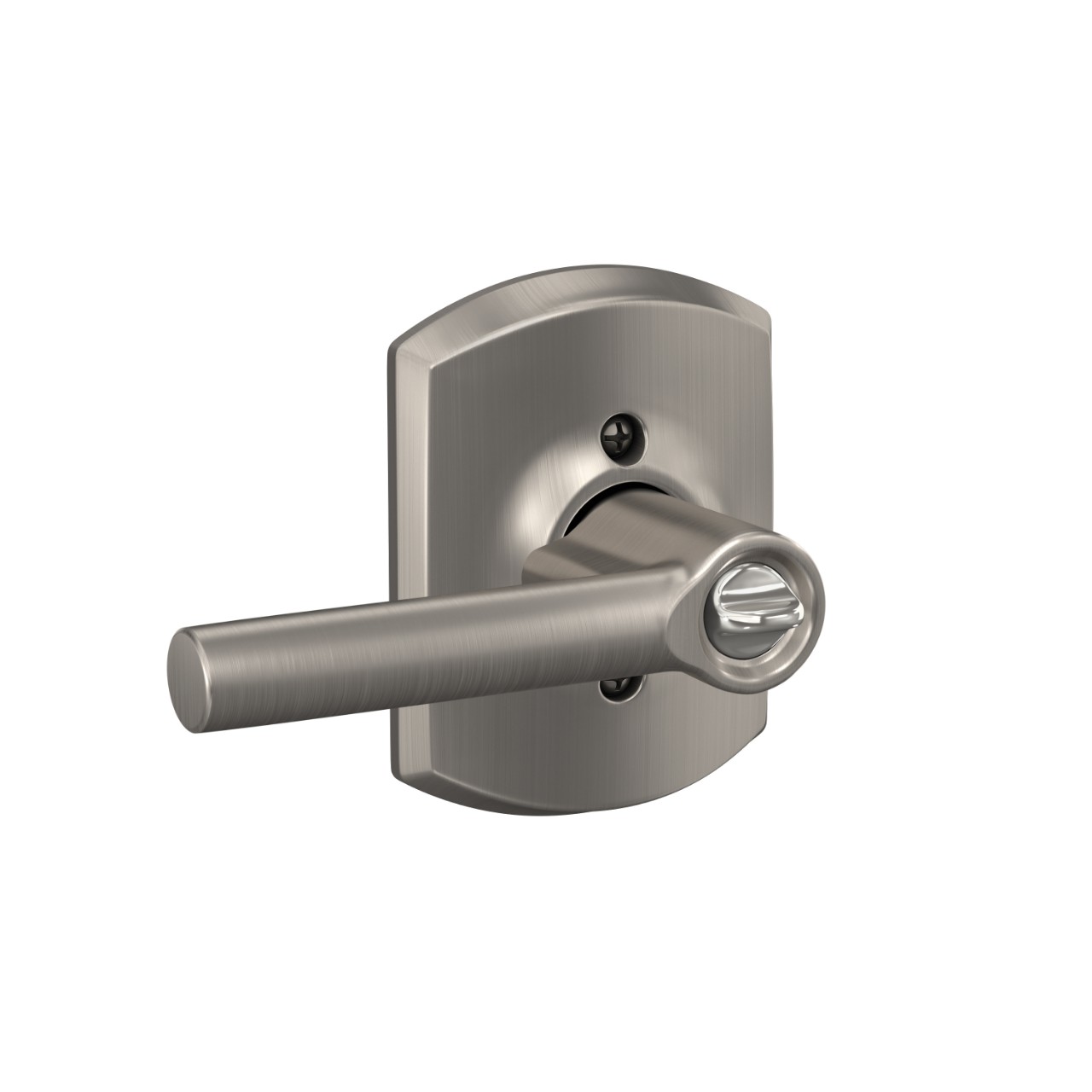 Broadway Lever Keyed Entry Lock with Greenwich Trim