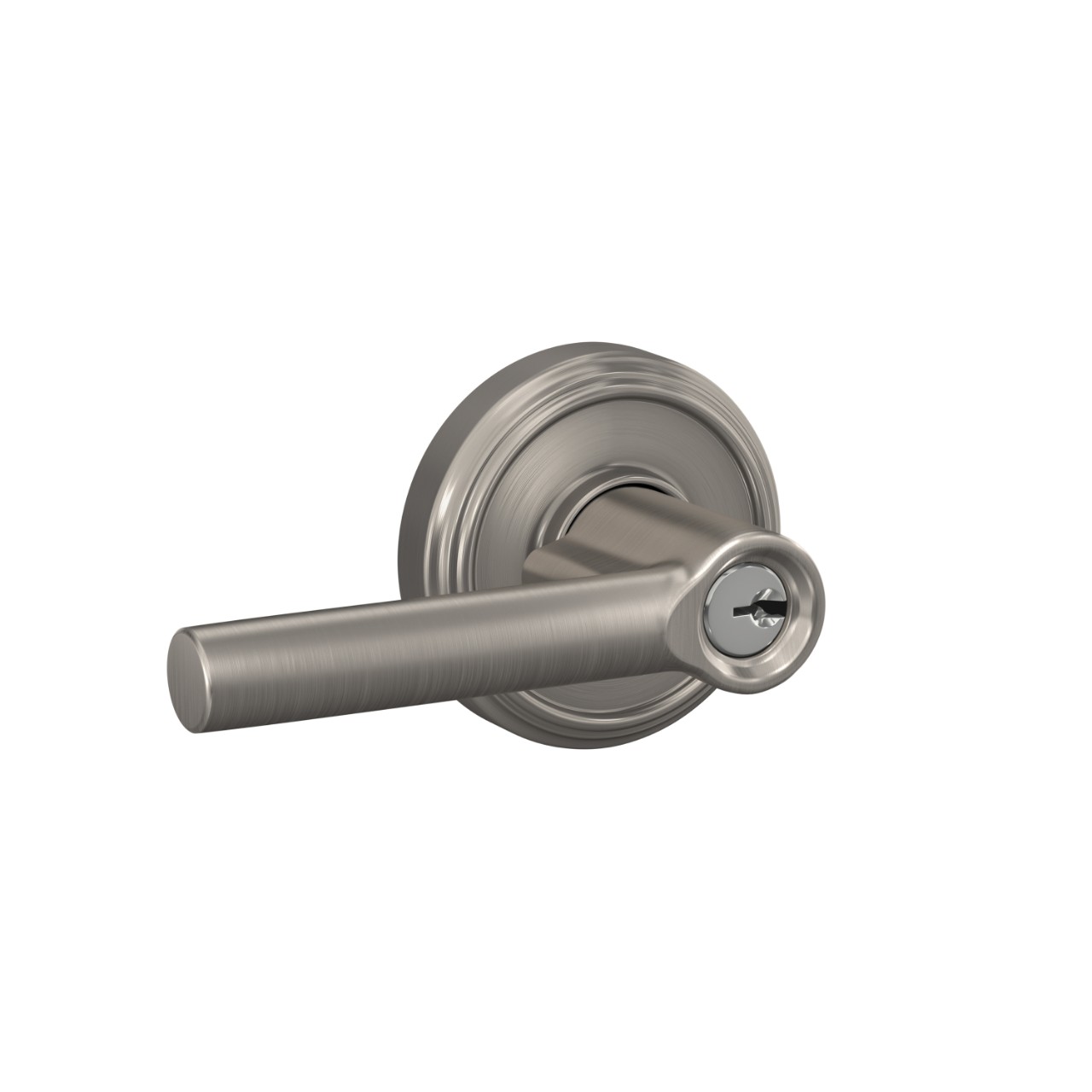 Broadway Lever Keyed Entry Lock with Indy Trim