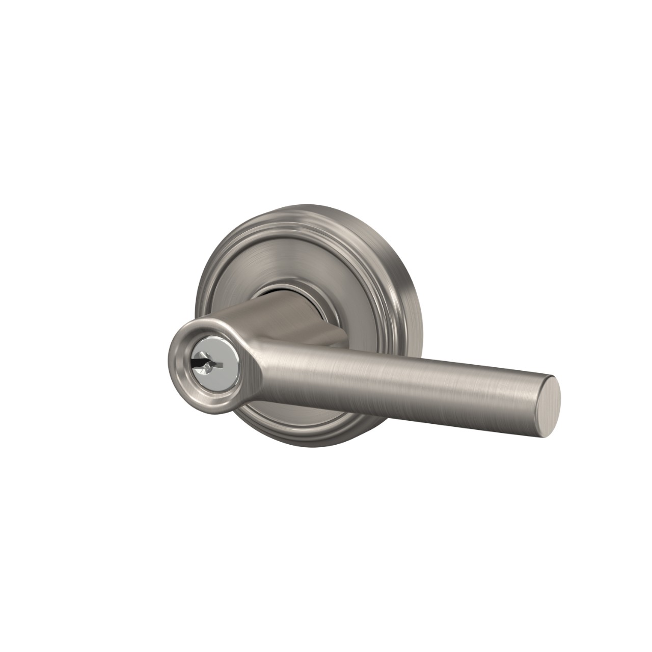 Broadway Lever Keyed Entry Lock with Indy Trim