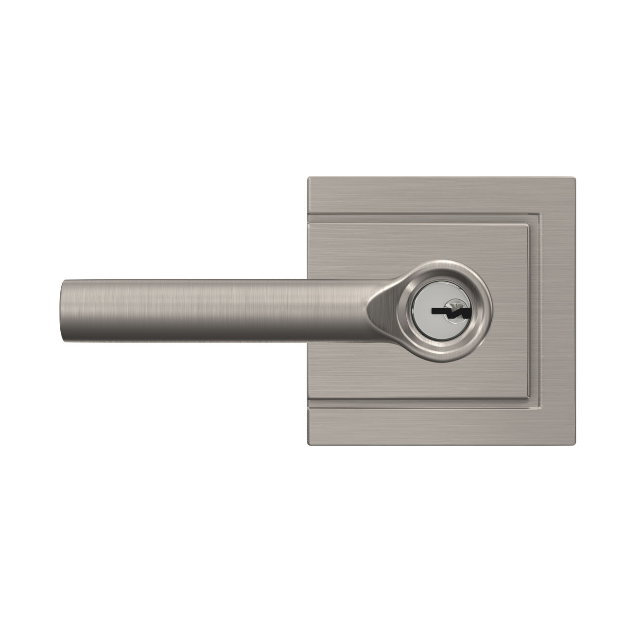 Broadway Lever Keyed Entry Lock with Upland Trim