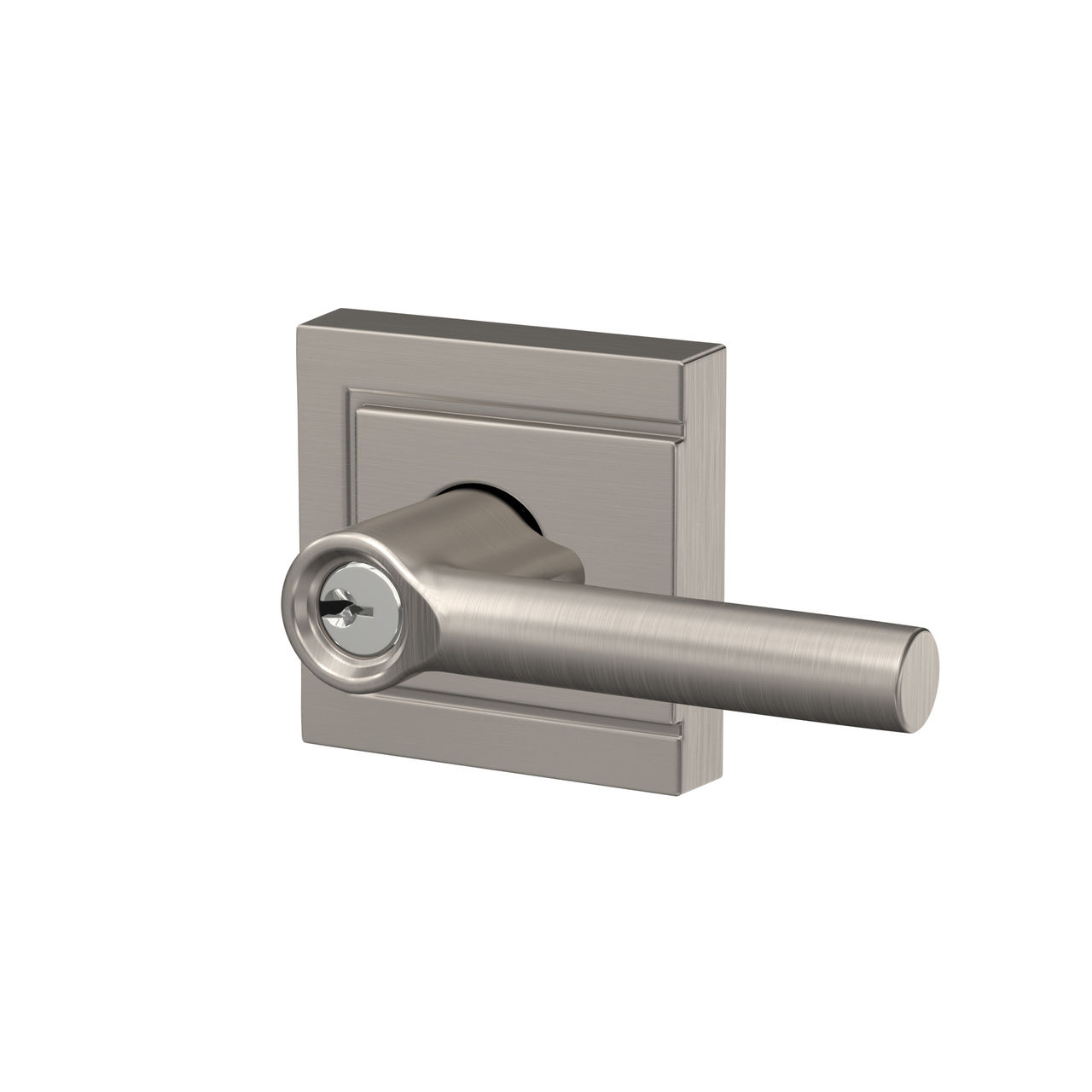 Broadway Lever Keyed Entry Lock with Upland Trim